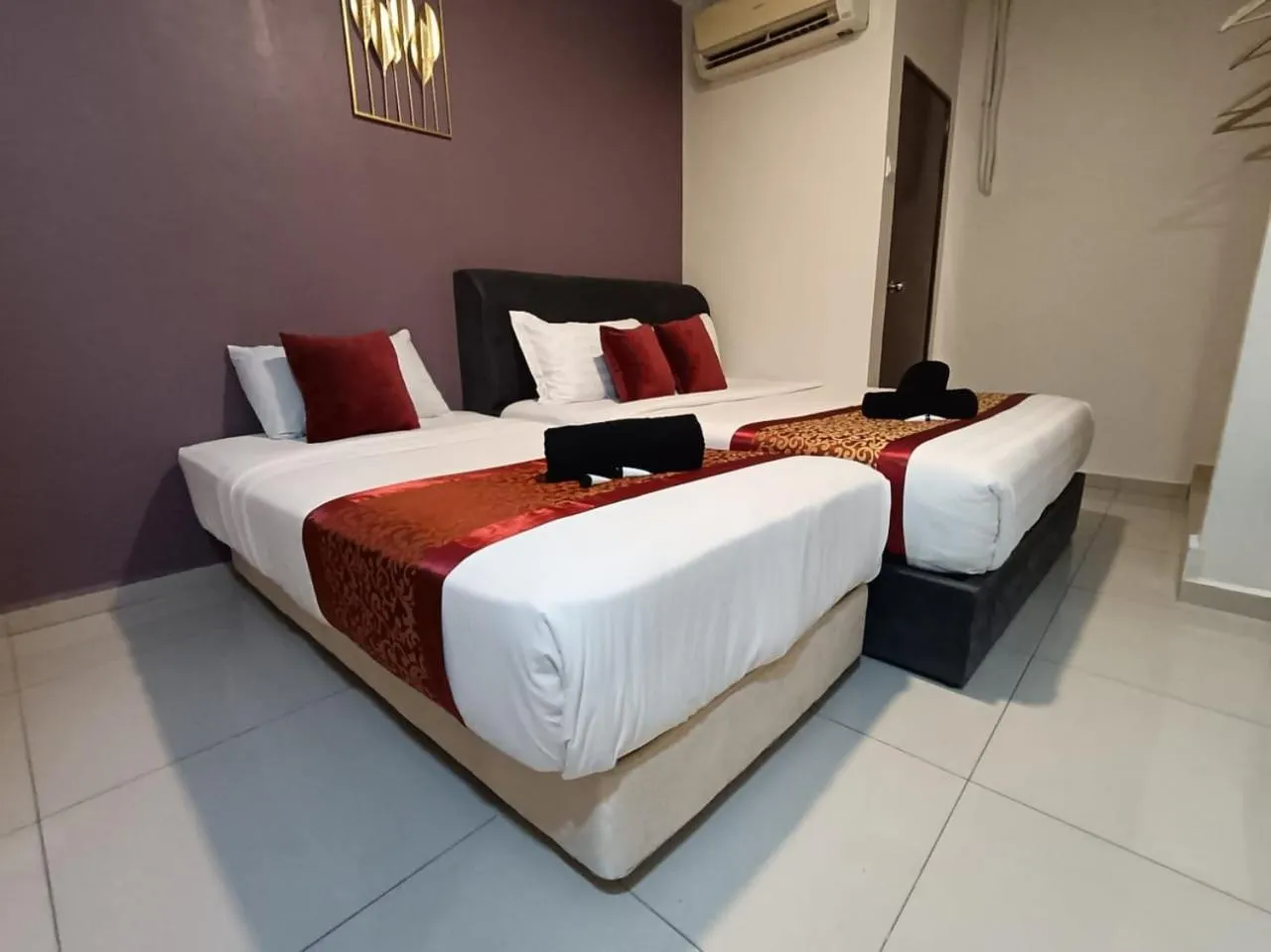 Bed in L Ferringhi Hotel