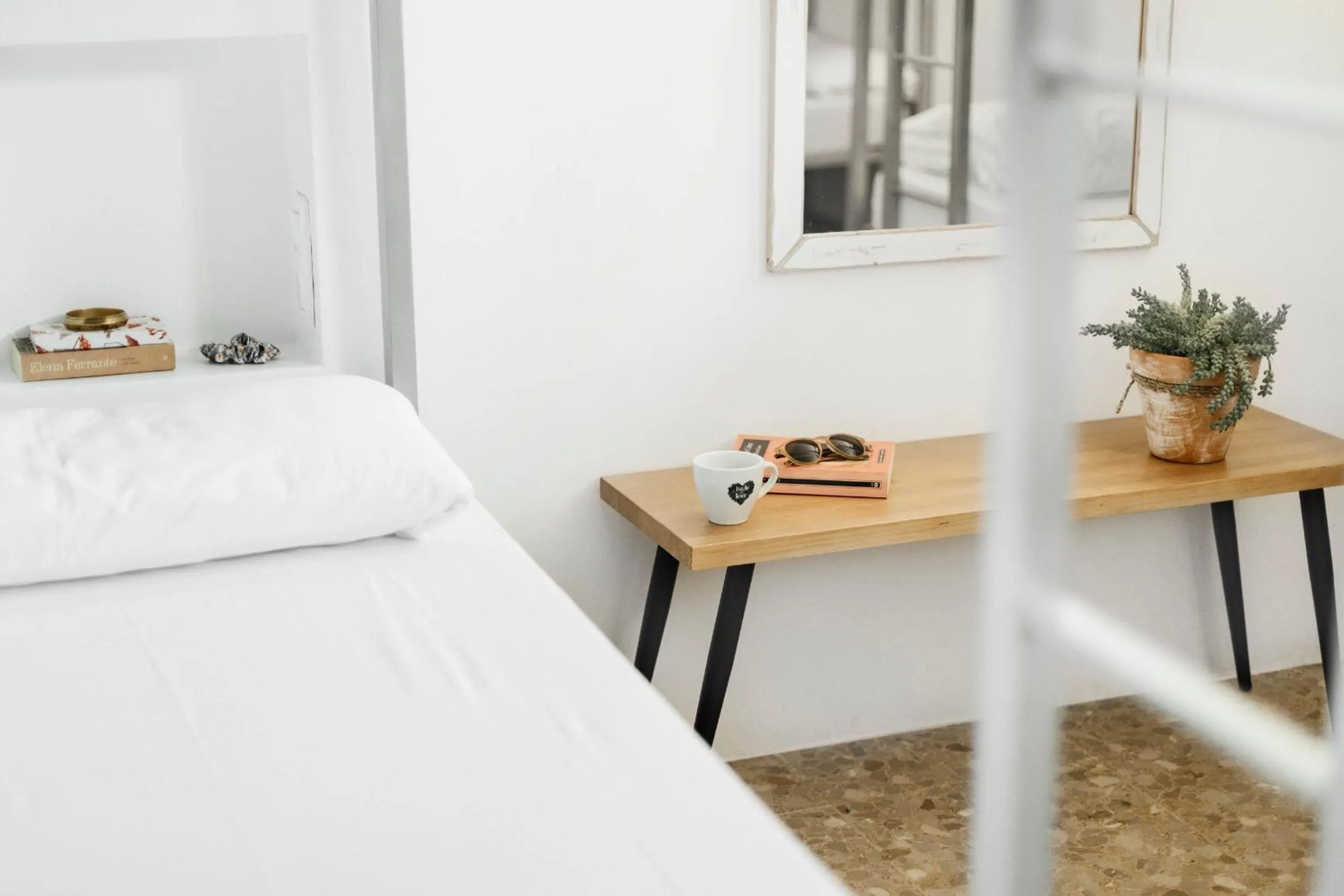 Decorative detail, Bed in Casa Jam Barcelona