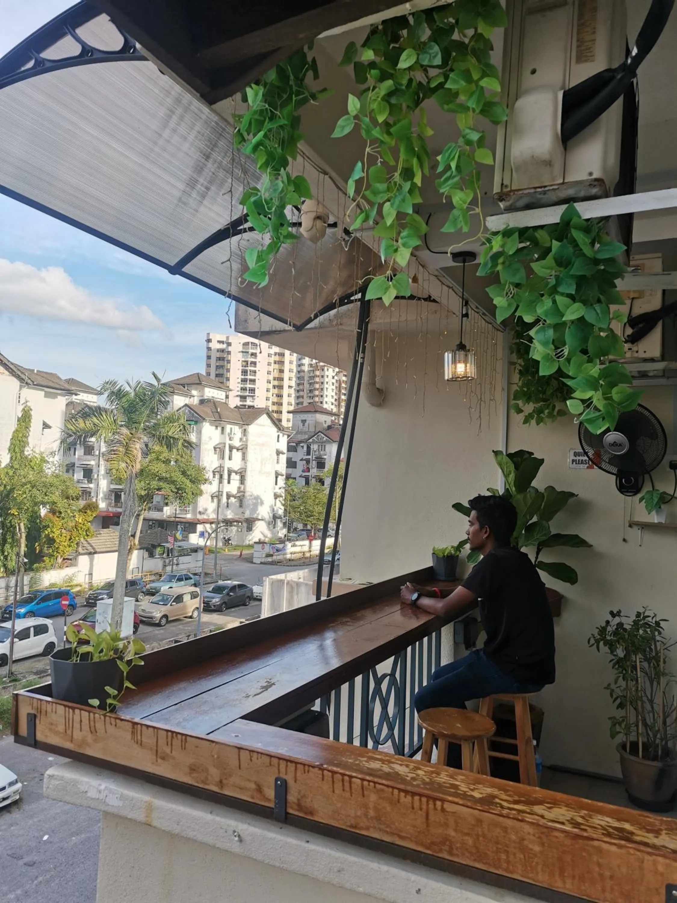 Balcony/Terrace in Sabai Sabai Guesthouse in Bayan Lepas