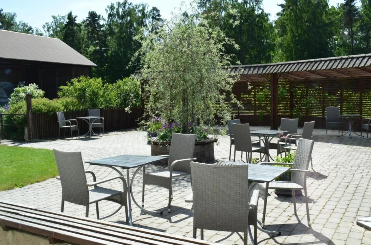 Balcony/Terrace in Närebo Gårdshotell & Restaurang