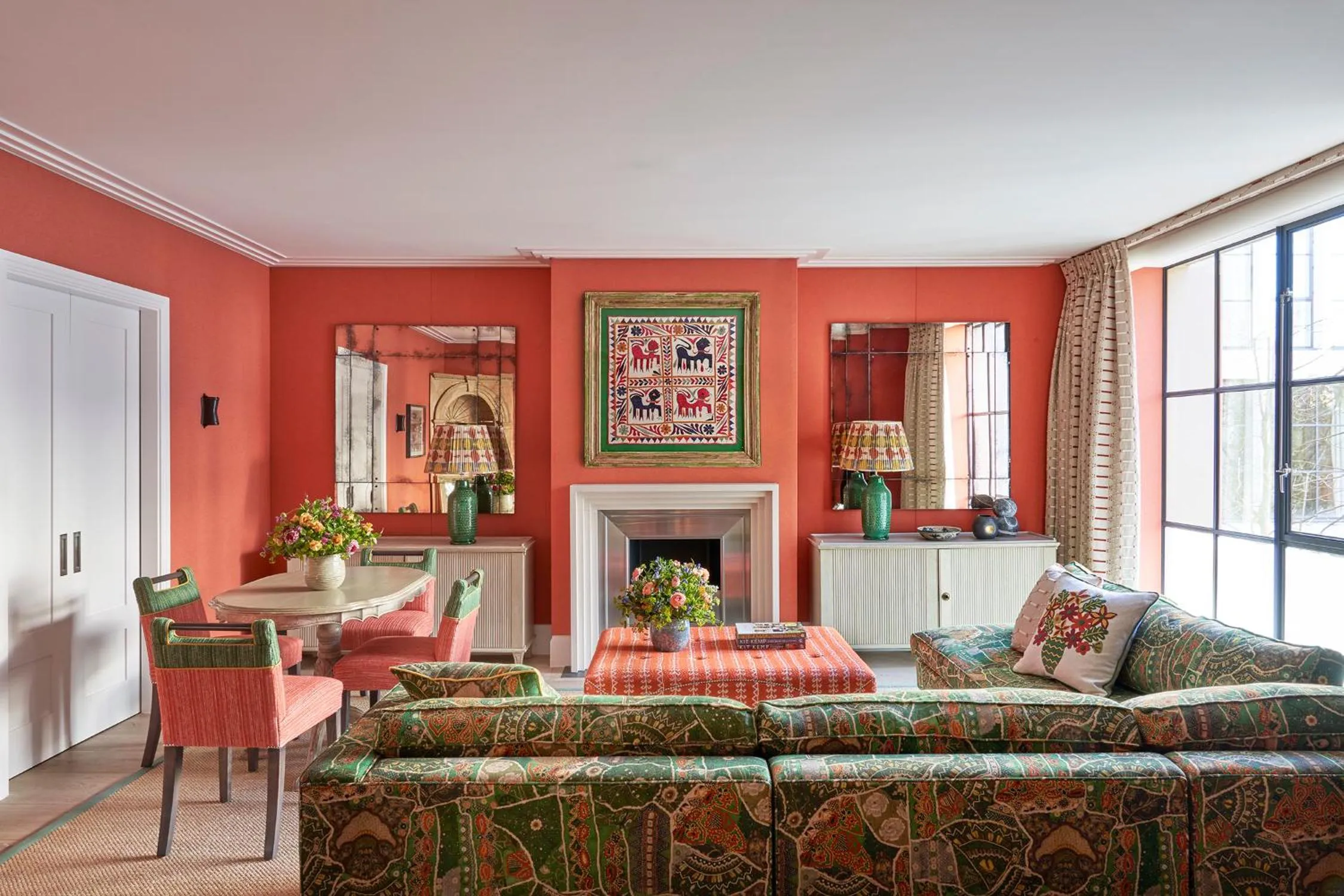 Living room in Ham Yard Hotel, Firmdale Hotels