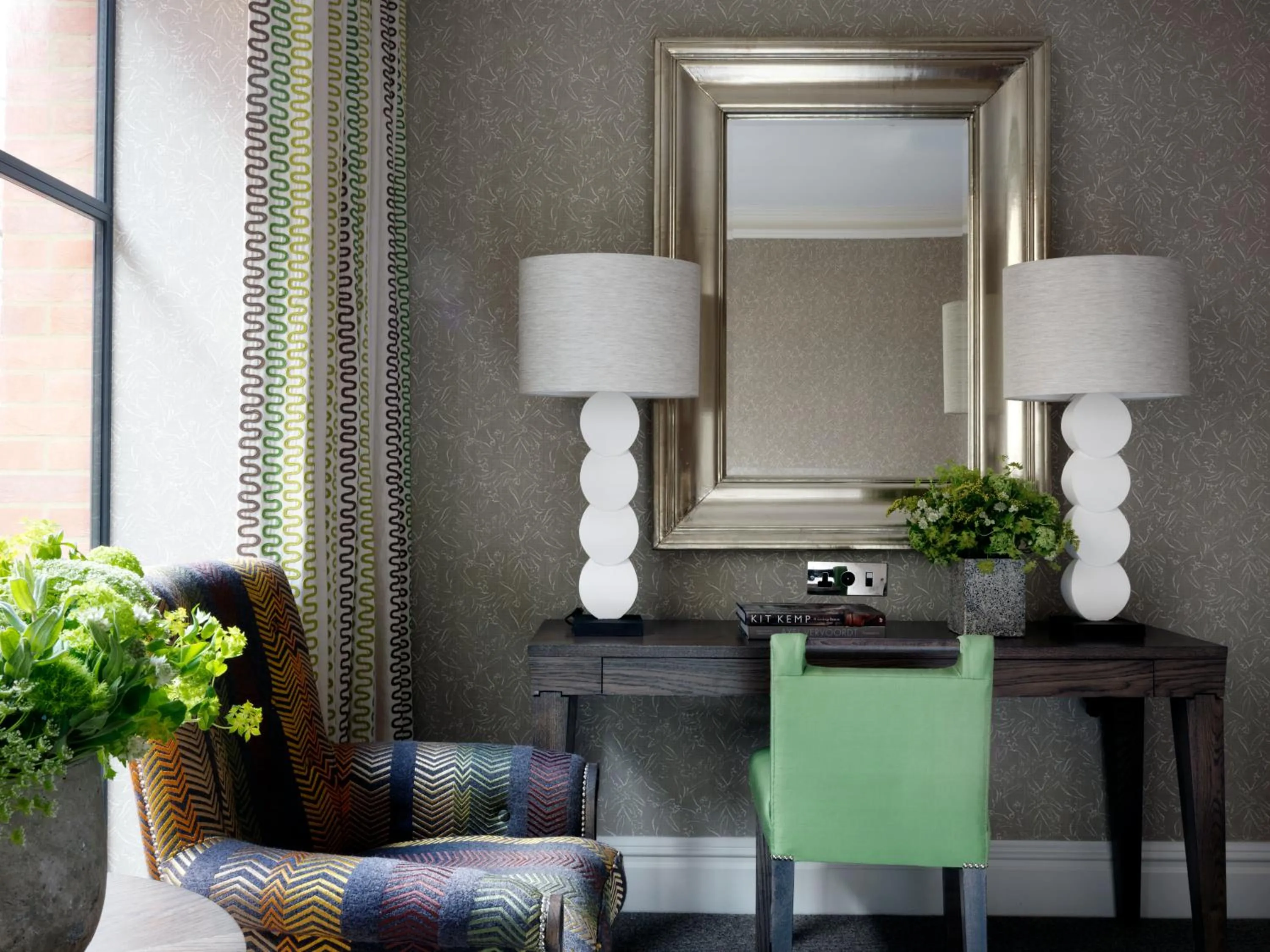 Seating area in Ham Yard Hotel, Firmdale Hotels