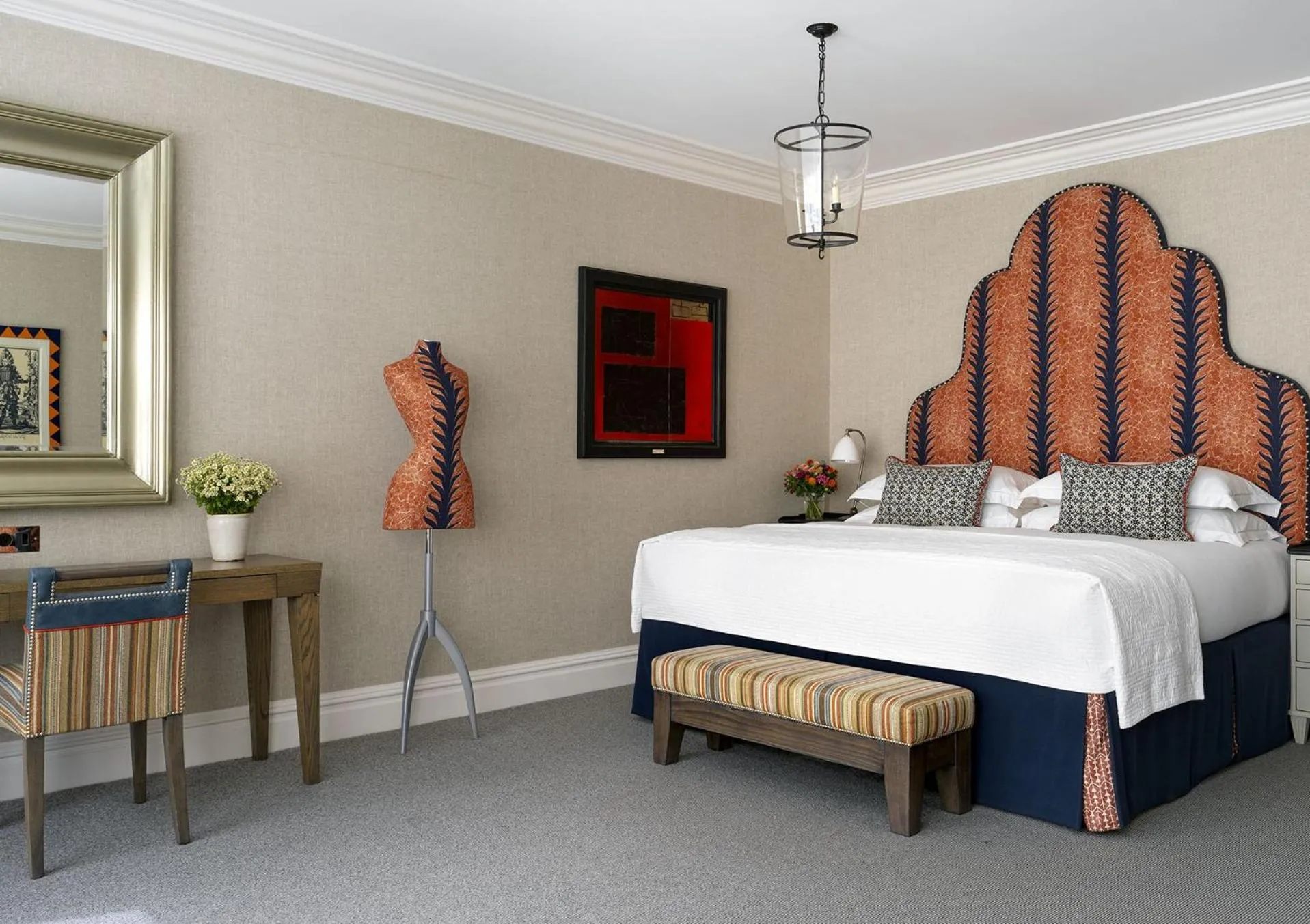 Bedroom, Bed in Ham Yard Hotel, Firmdale Hotels