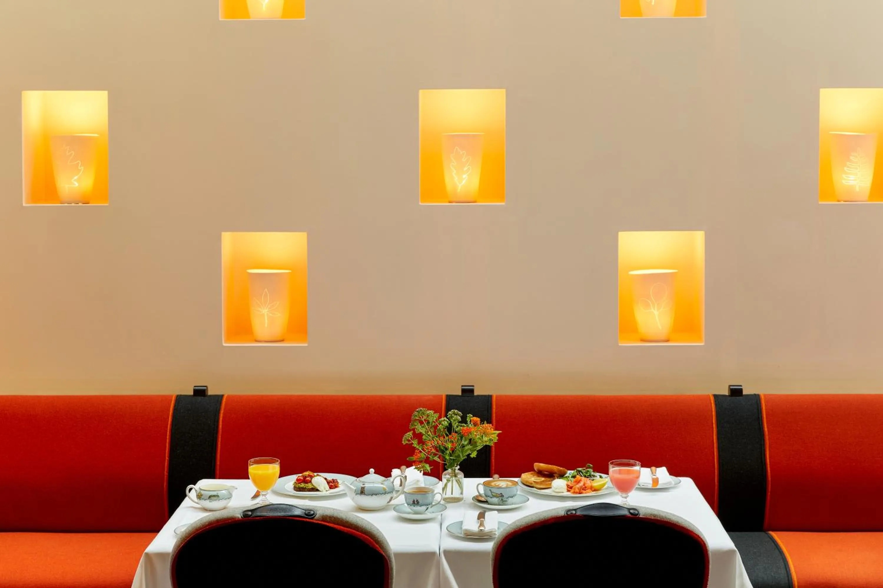 Breakfast in Ham Yard Hotel, Firmdale Hotels