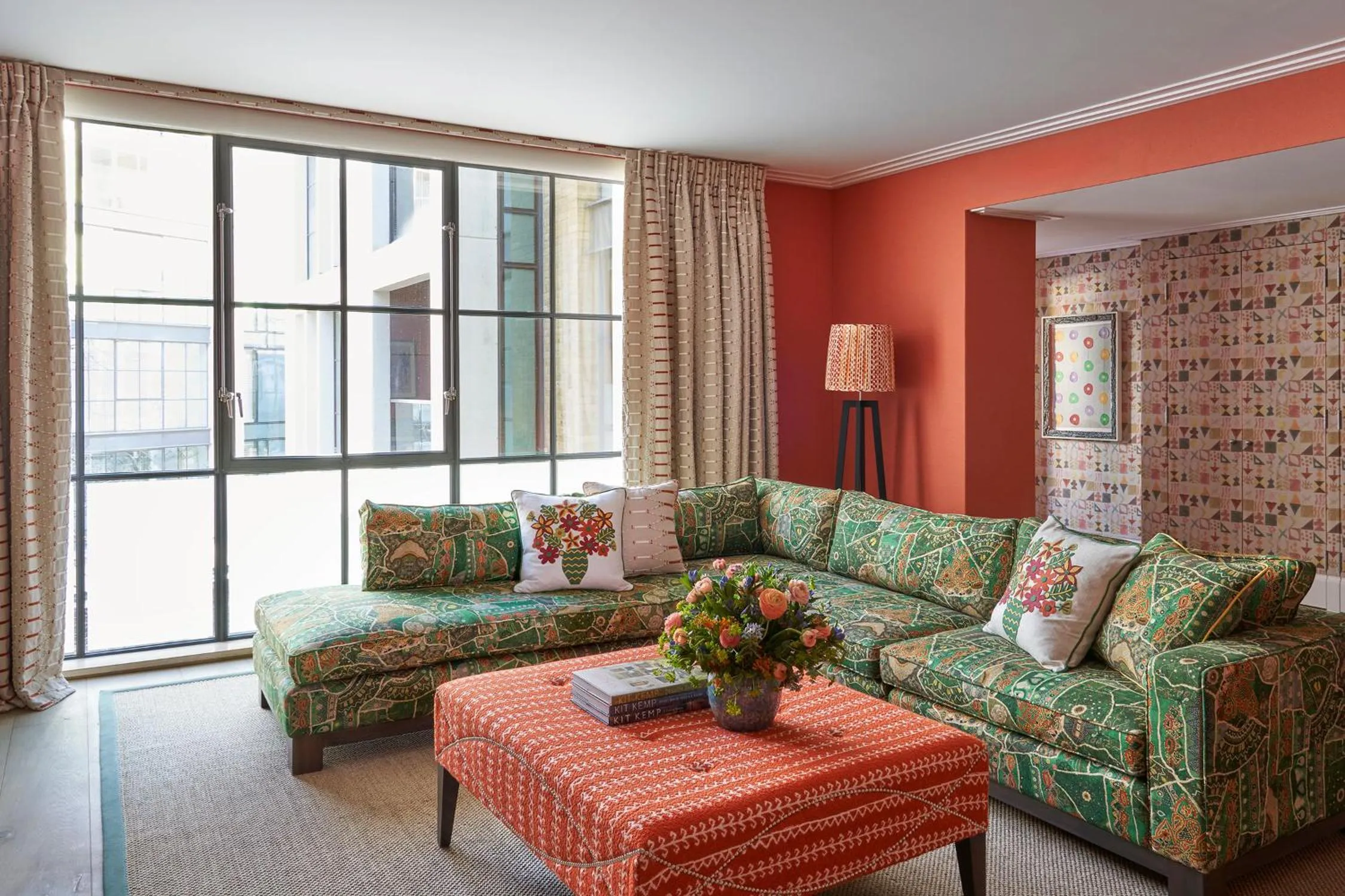 Living room in Ham Yard Hotel, Firmdale Hotels