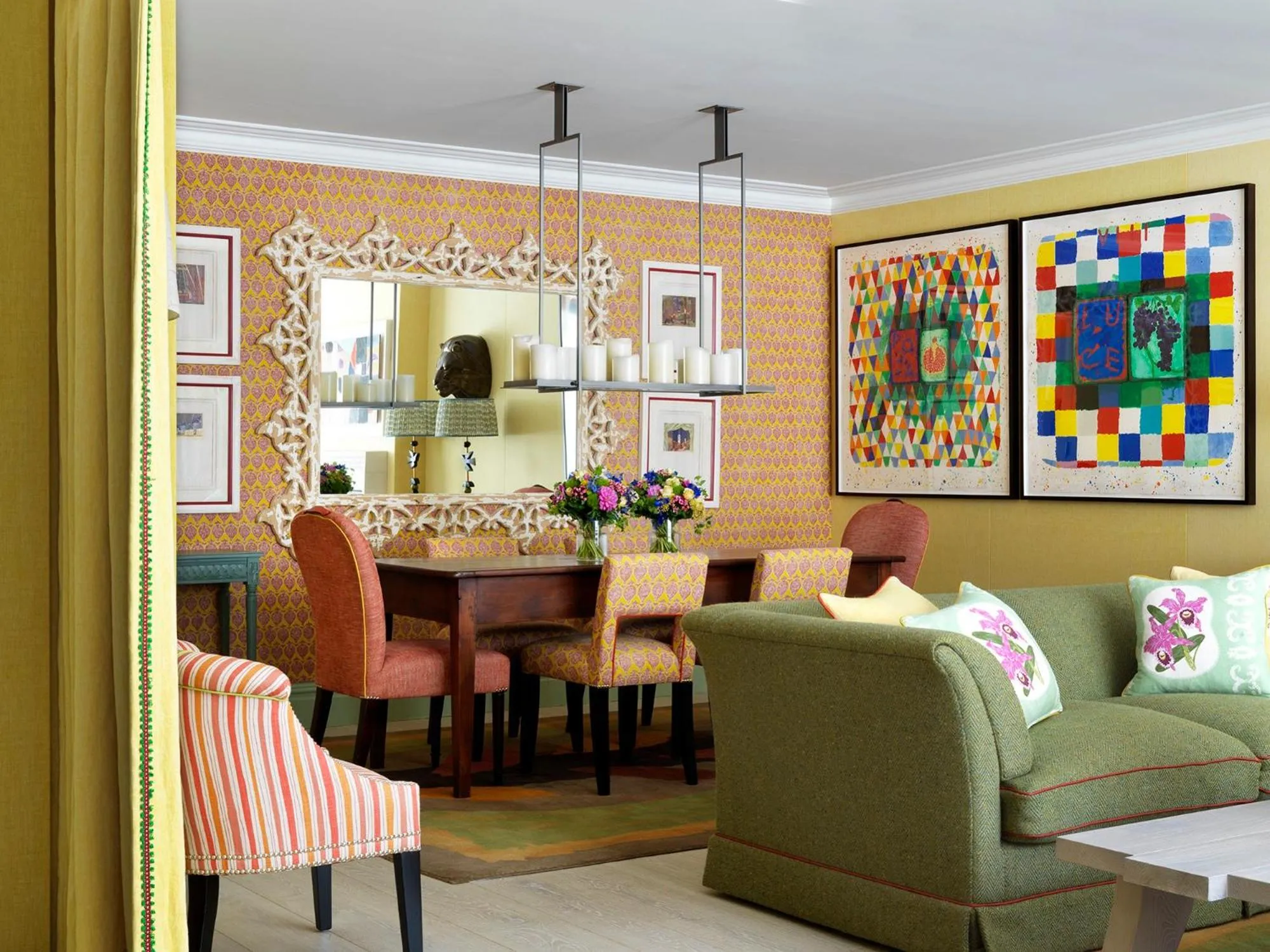 Living room in Ham Yard Hotel, Firmdale Hotels
