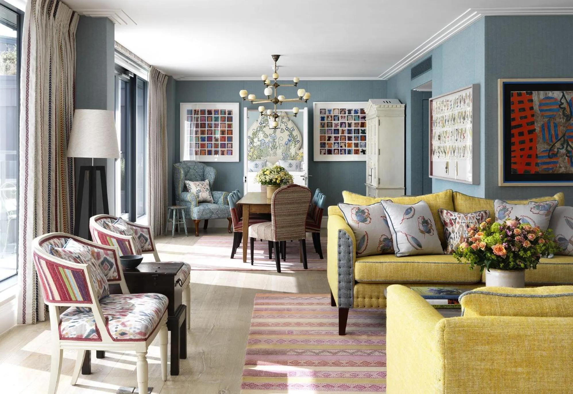 Living room in Ham Yard Hotel, Firmdale Hotels