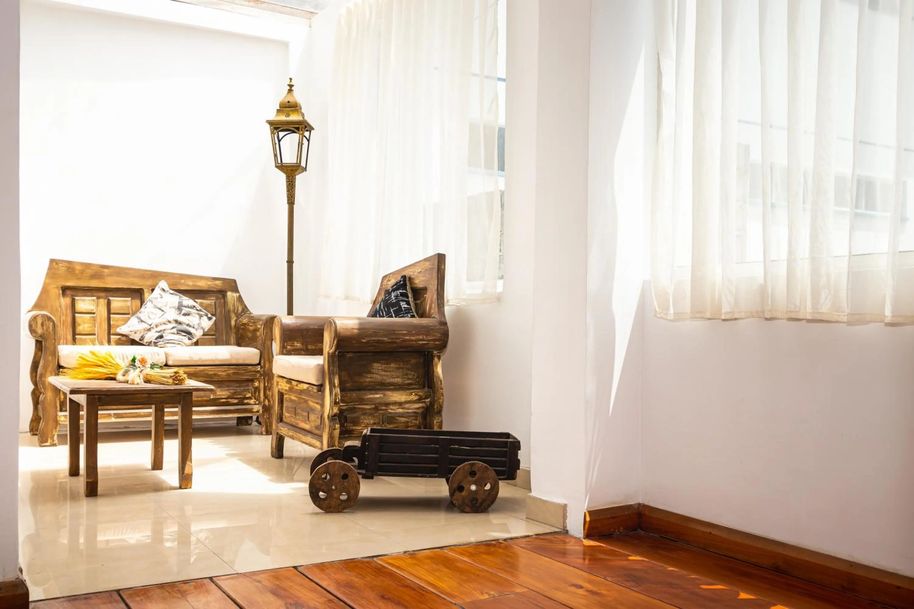 Living room in HOSTAL DEL RÍO
