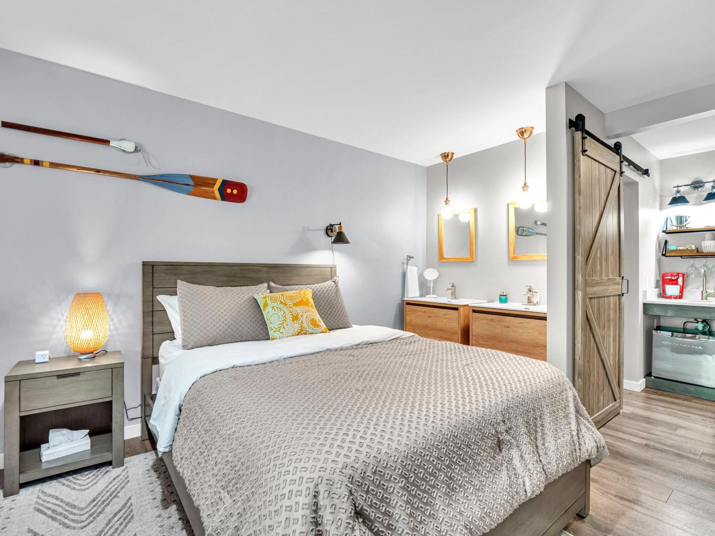 Bed in Victorian Inn Elkhart Lake