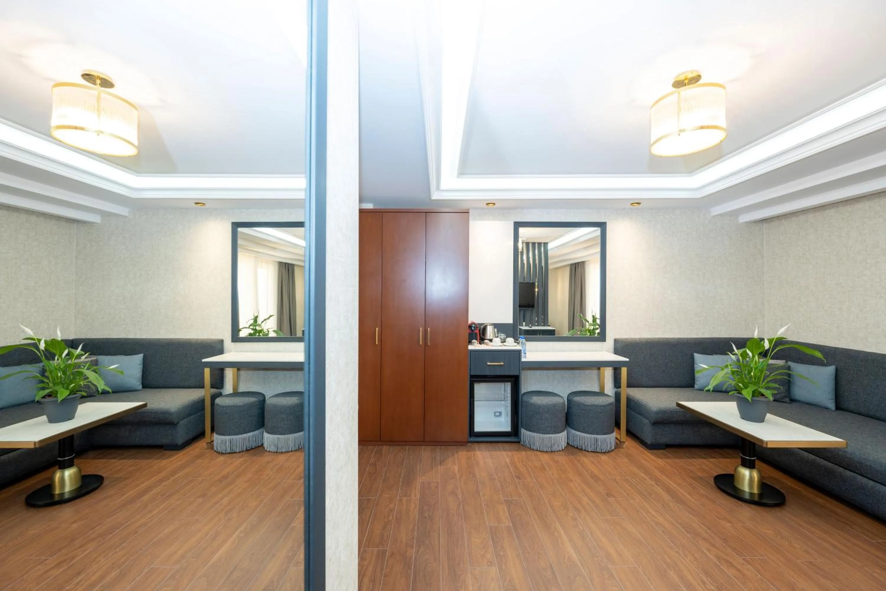 Seating area in Freya Hotel