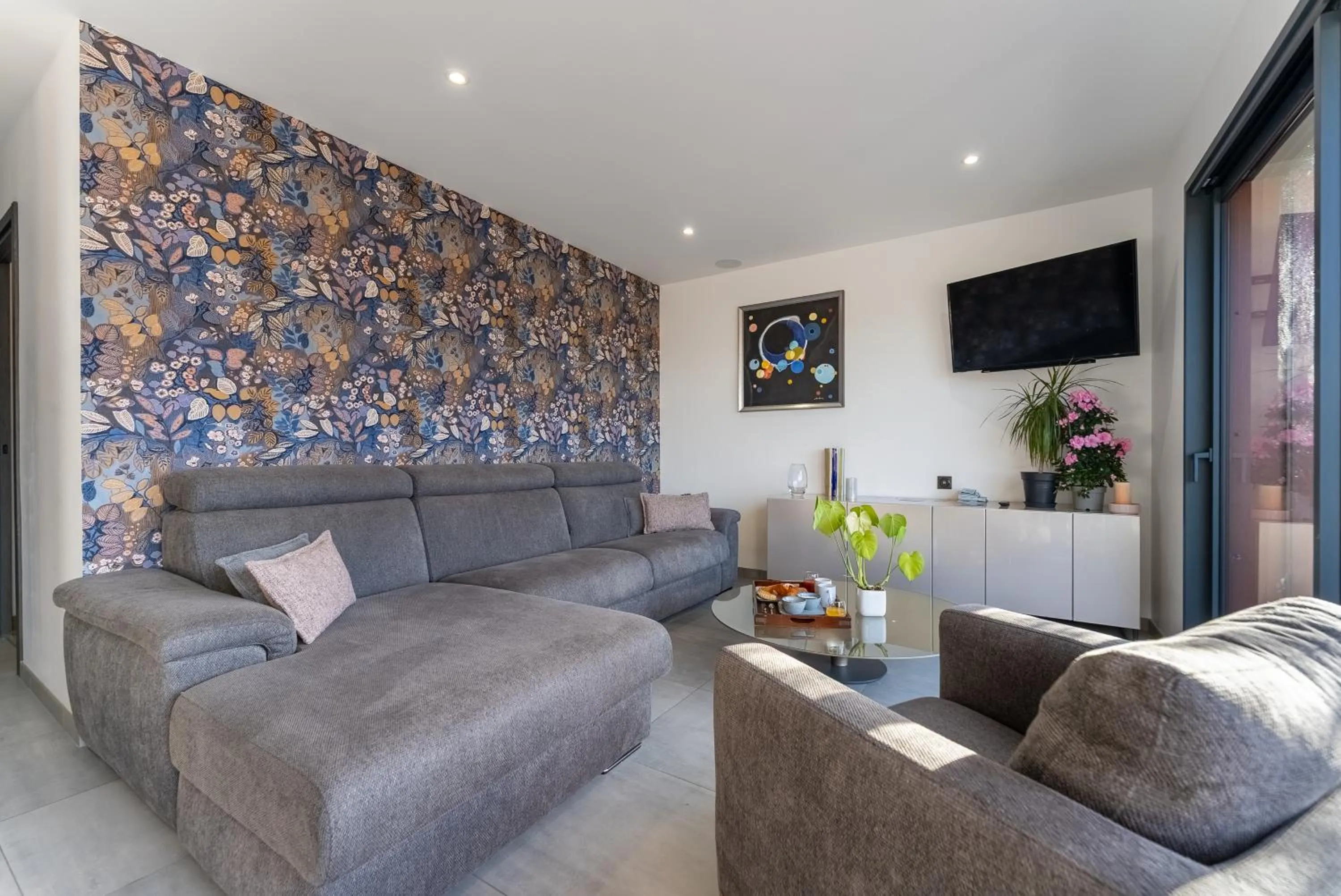 Living room in Les Restanques du lac