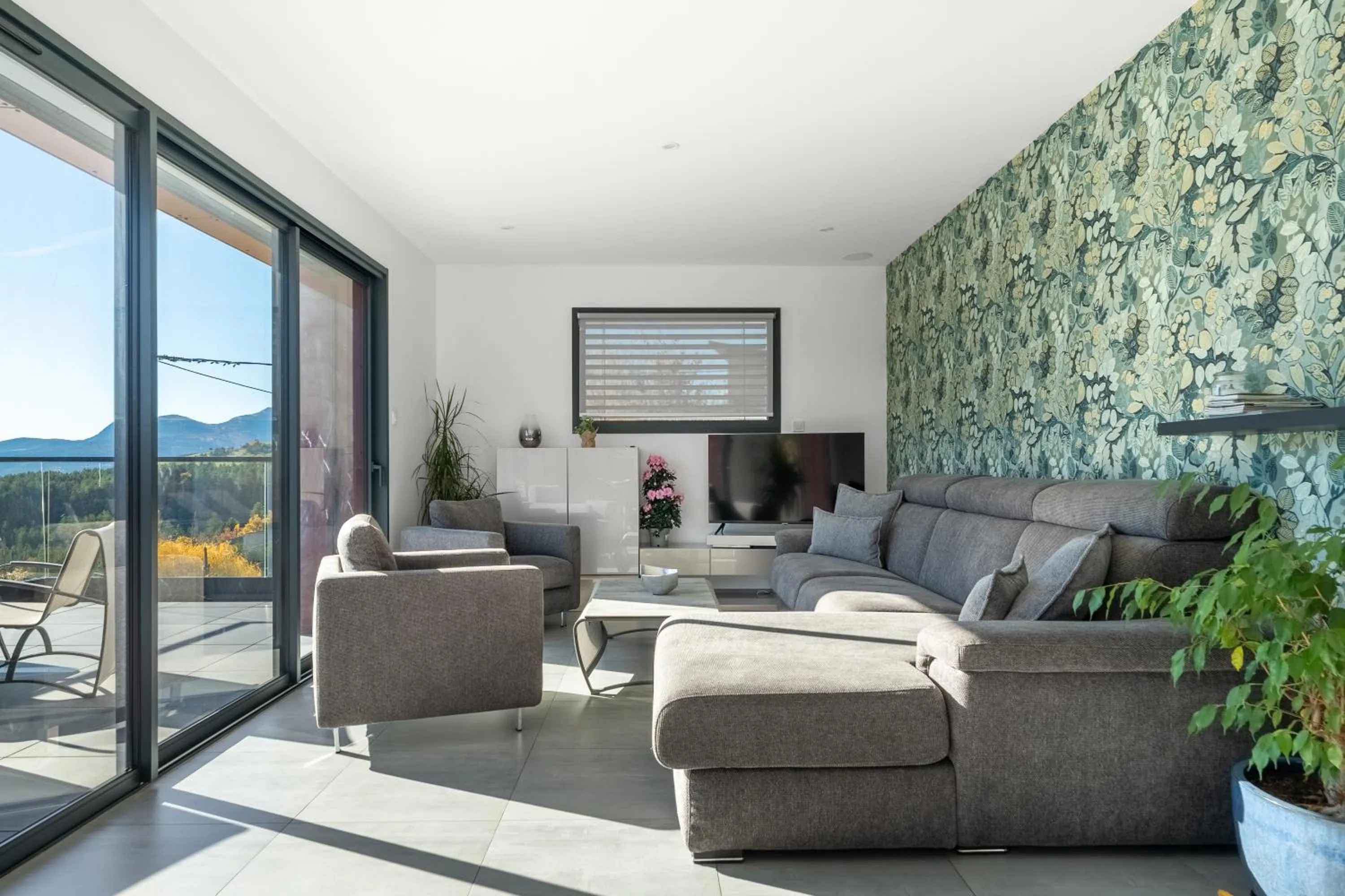 Living room in Les Restanques du lac