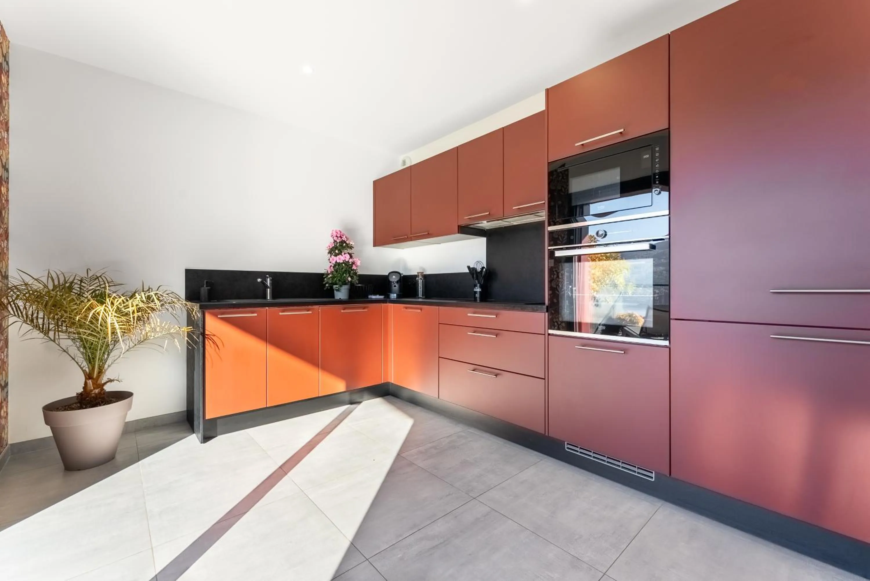 Kitchen or kitchenette in Les Restanques du lac