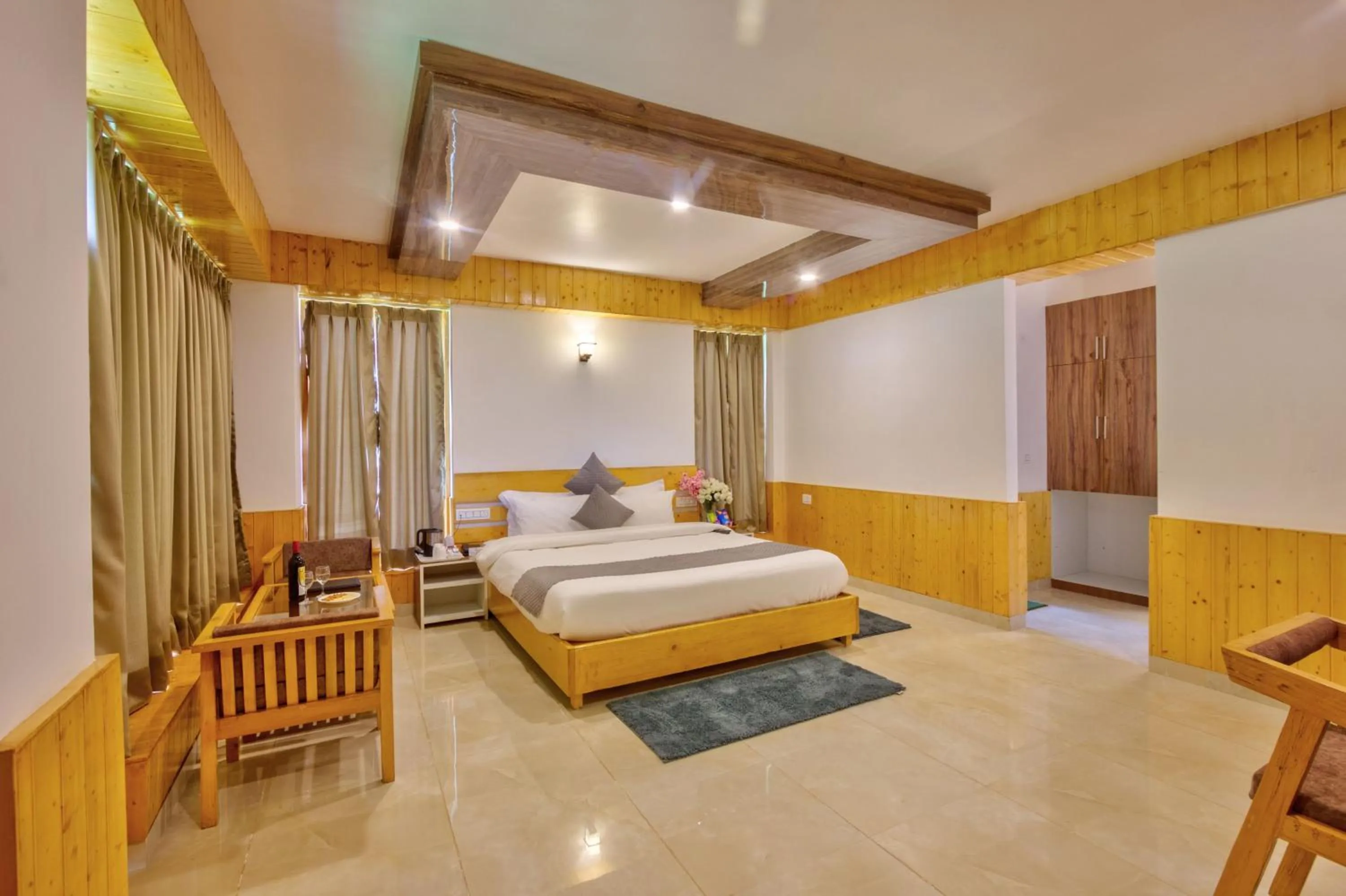 Bed in La Aero Resort Home in Snow Mountains