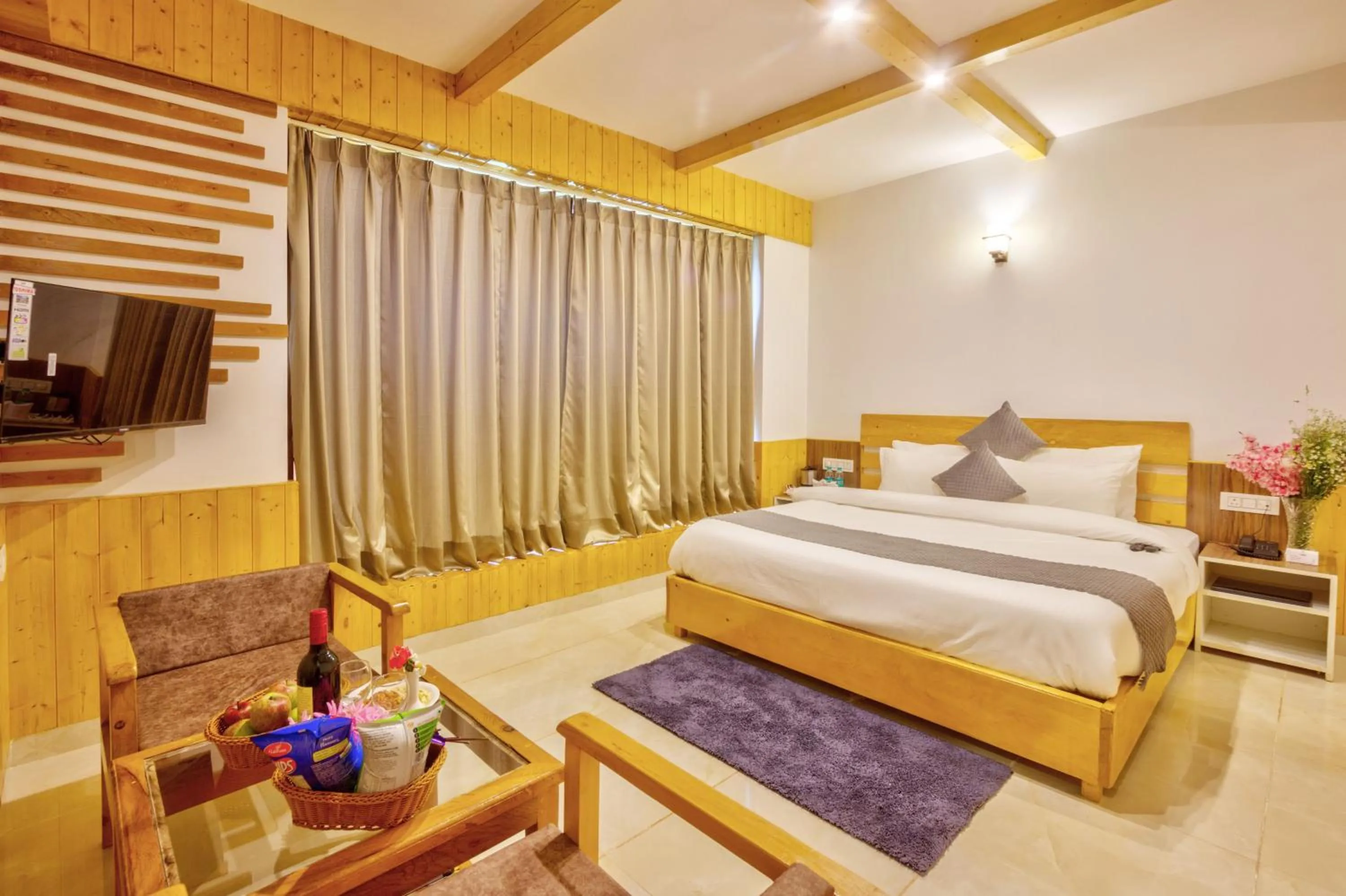 Bed in La Aero Resort Home in Snow Mountains