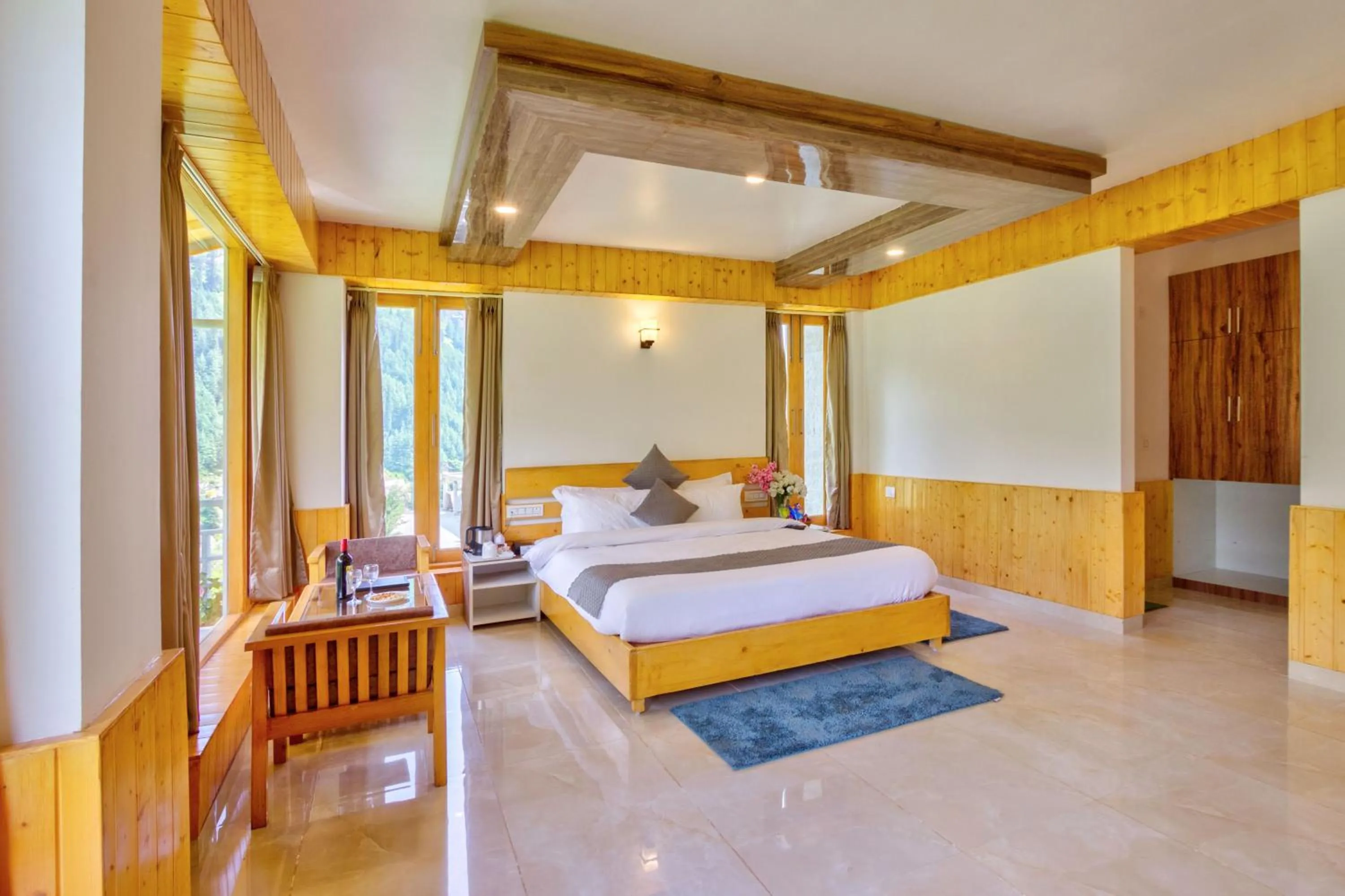 Bed in La Aero Resort Home in Snow Mountains