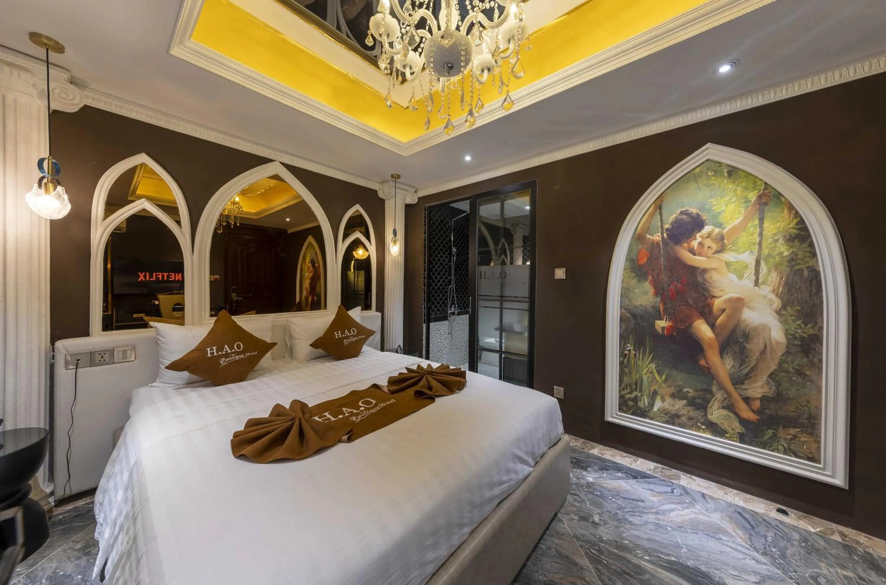 Bed in H A O Boutique Hotel