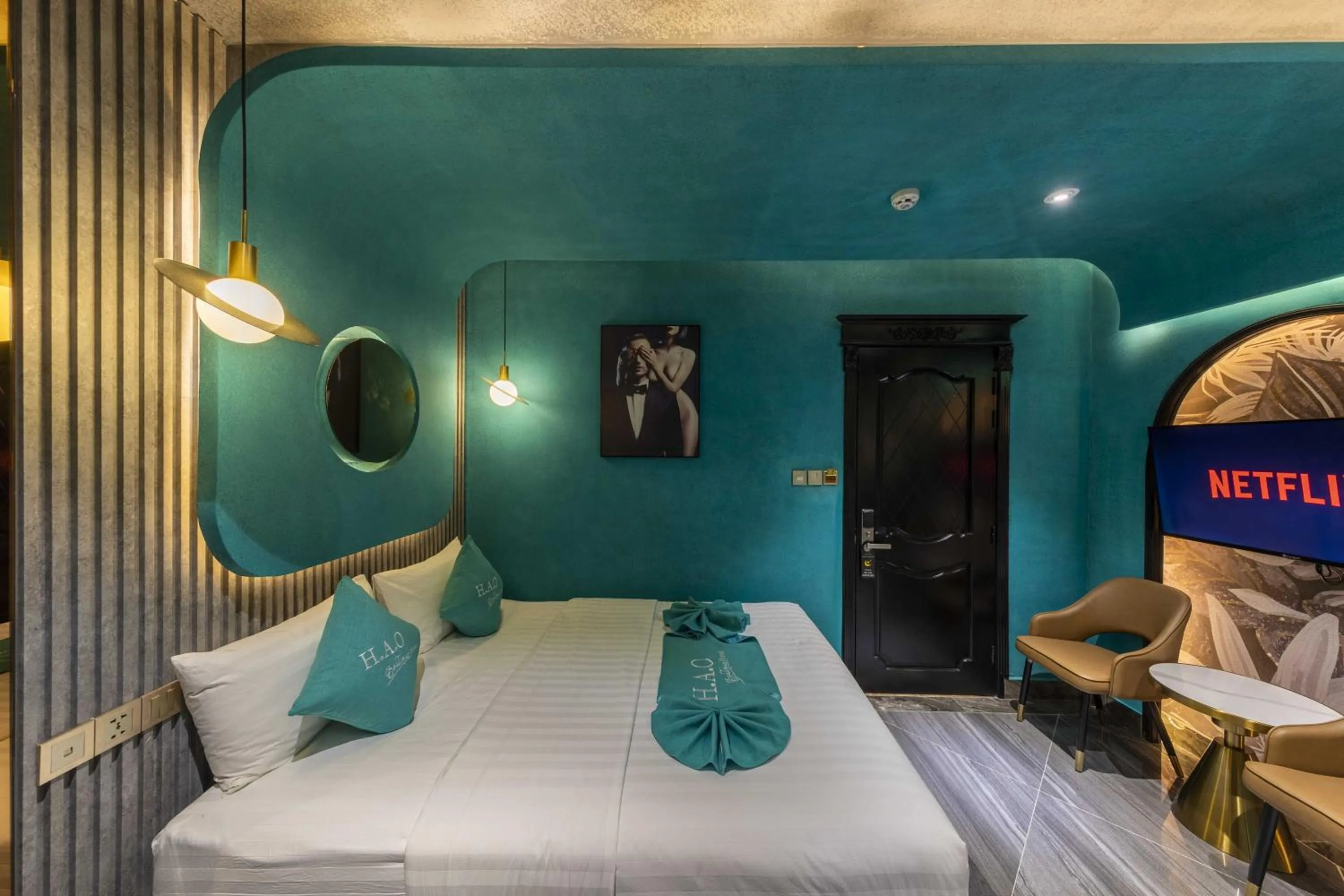 Bed in H A O Boutique Hotel