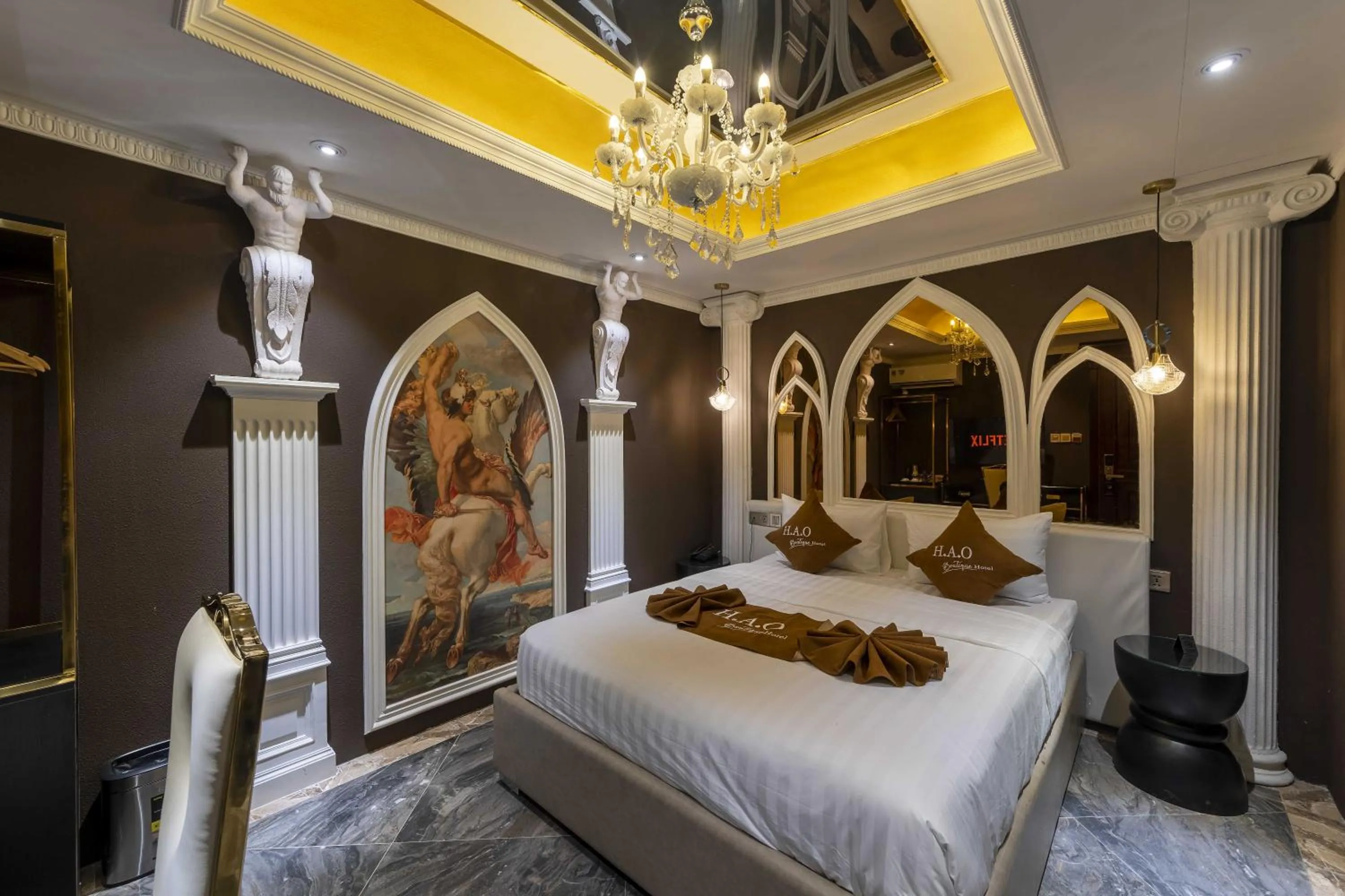 Bed in H A O Boutique Hotel