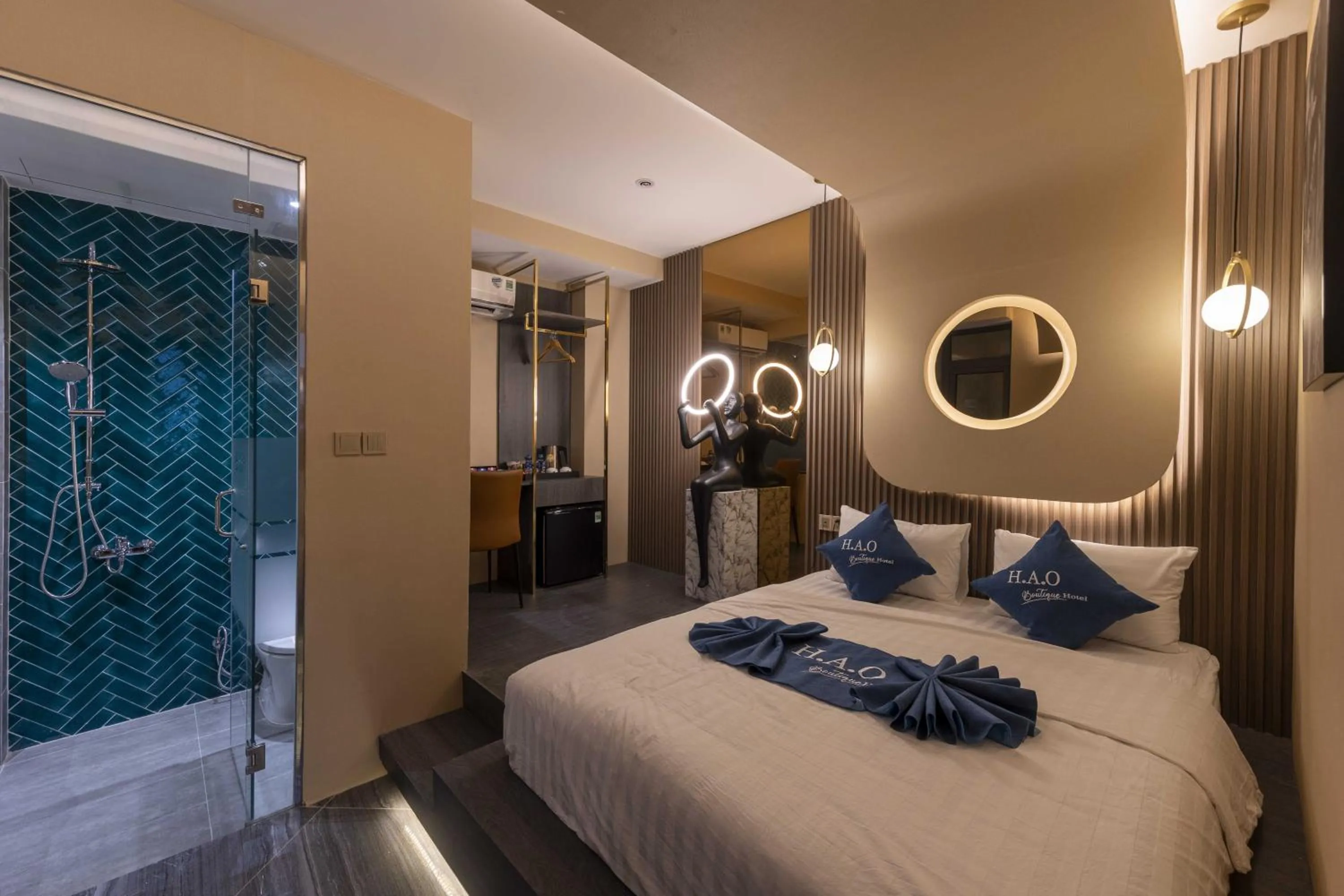 Bed in H A O Boutique Hotel