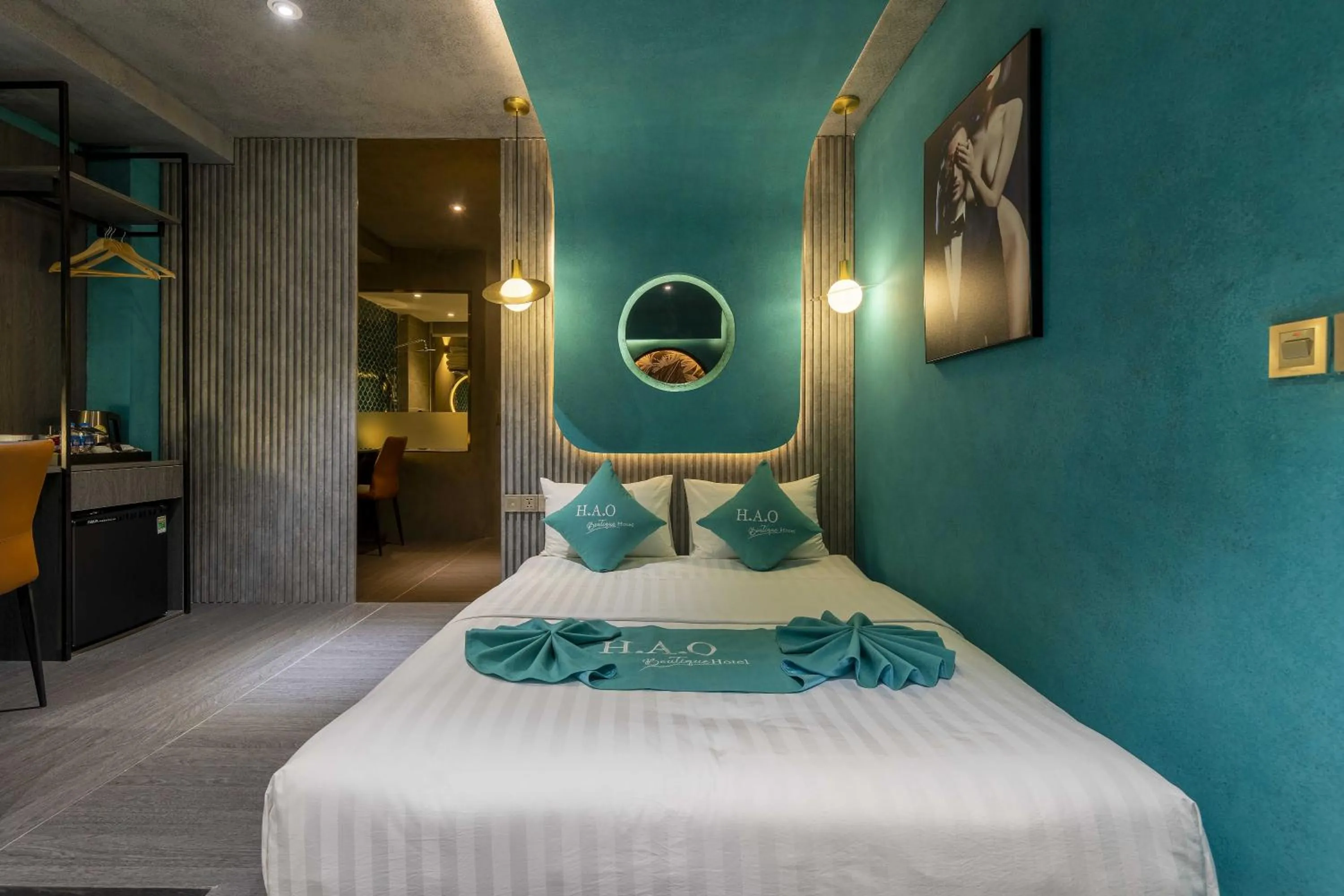 Bed in H A O Boutique Hotel