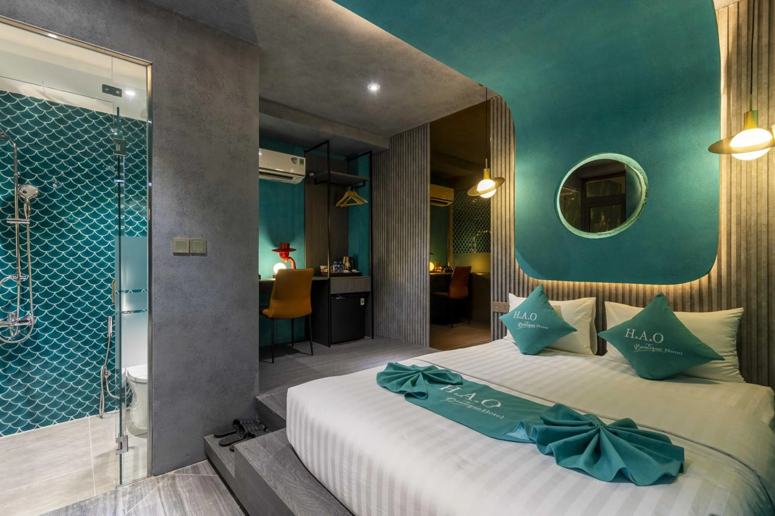 Bed in H A O Boutique Hotel