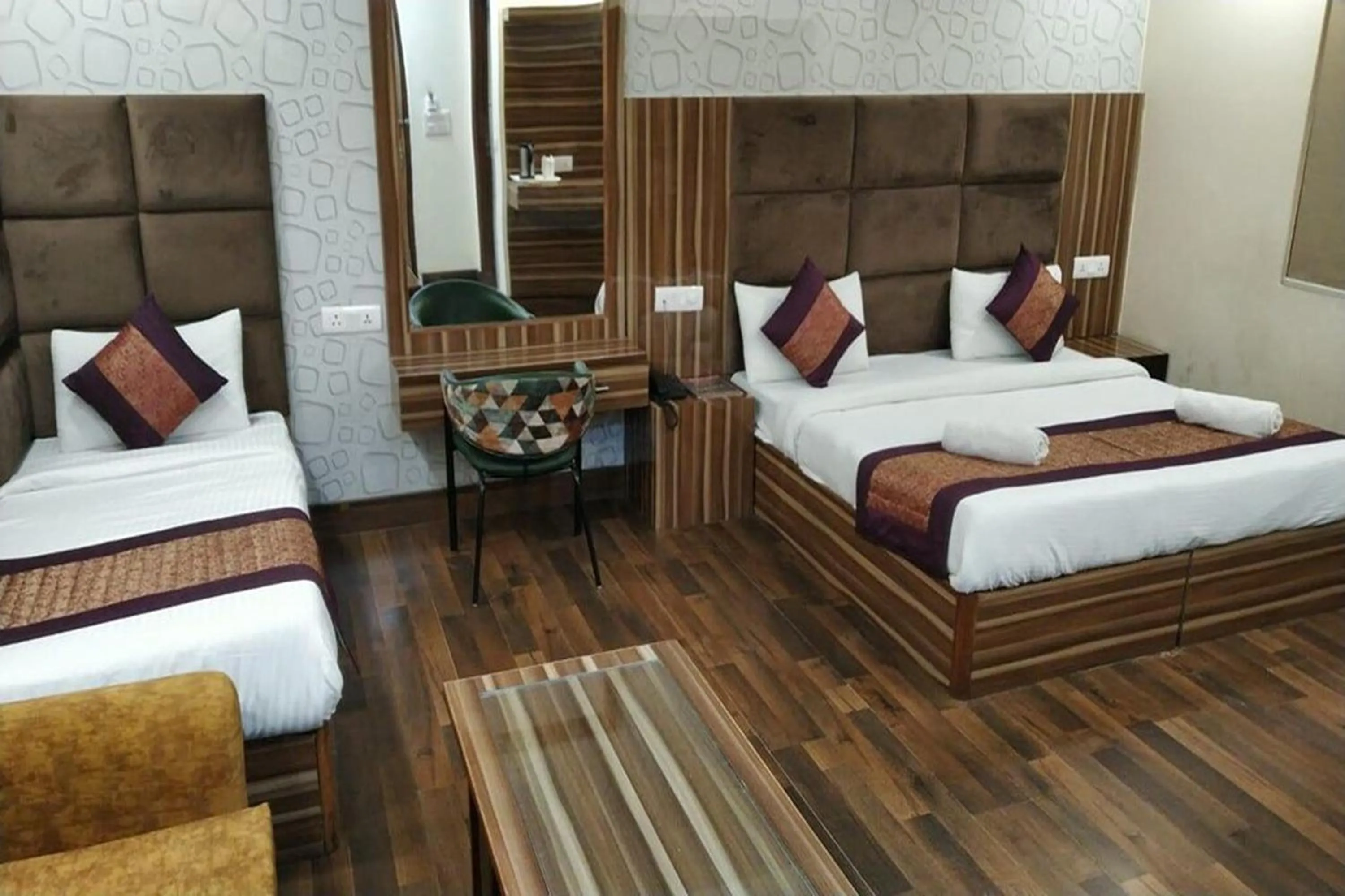 Bed in HOTEL SINGH CONTINETAL