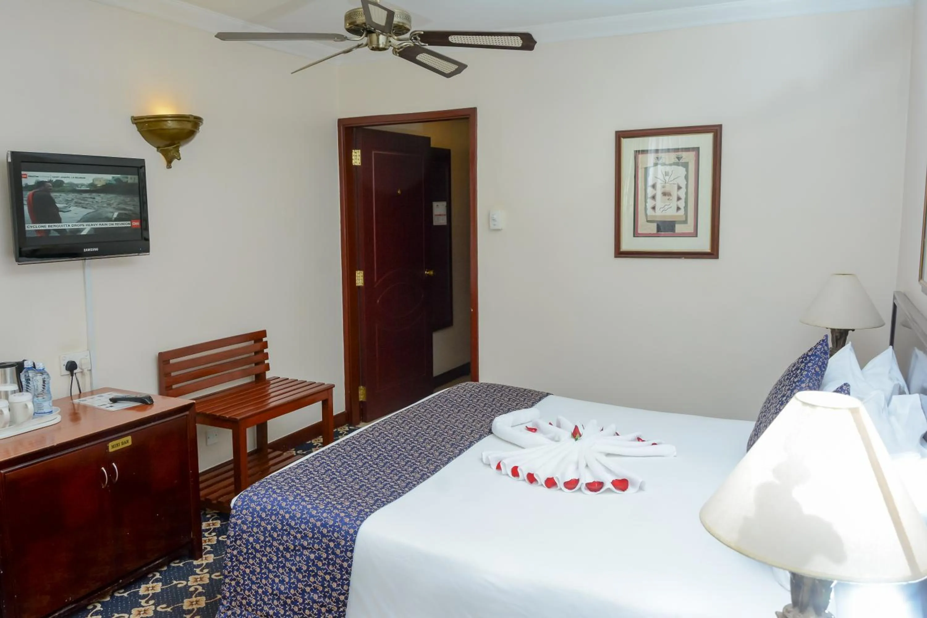 Bed in Jacaranda Hotel Nairobi