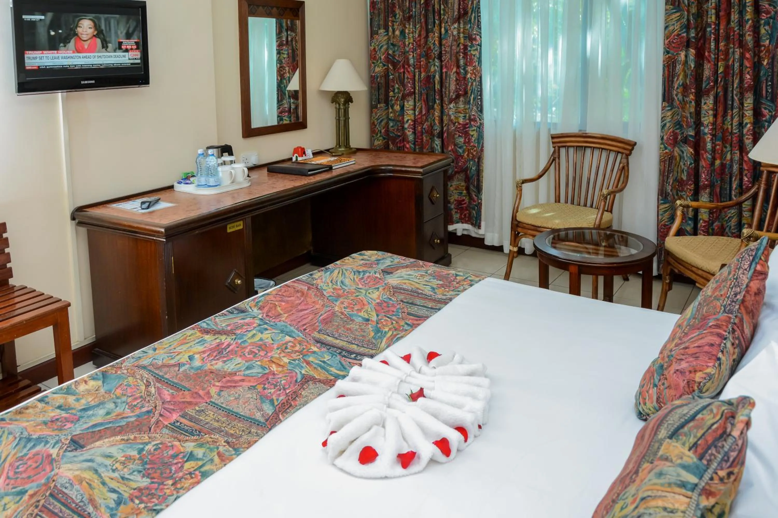 Bed in Jacaranda Hotel Nairobi