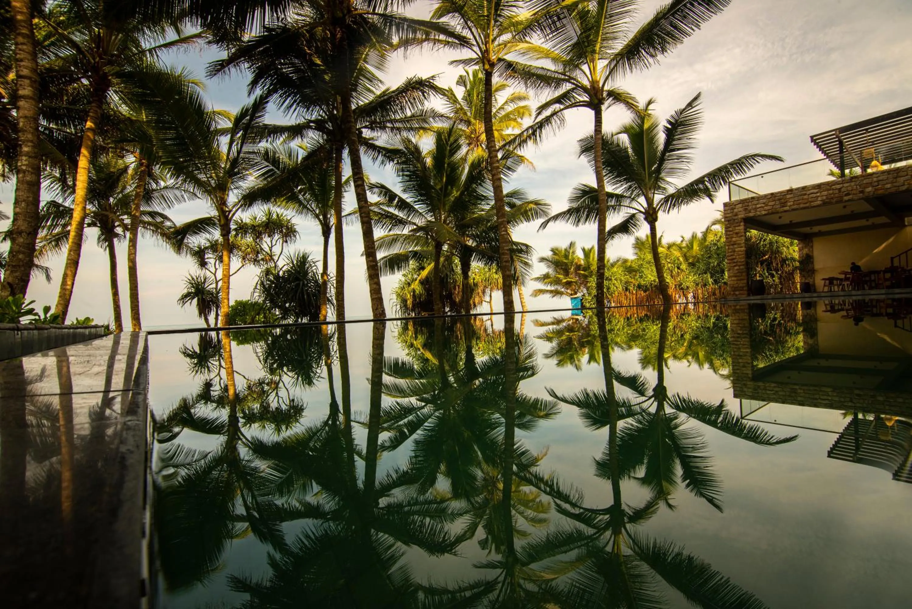Pool view in The Rockwall Boutique Hotel Bentota