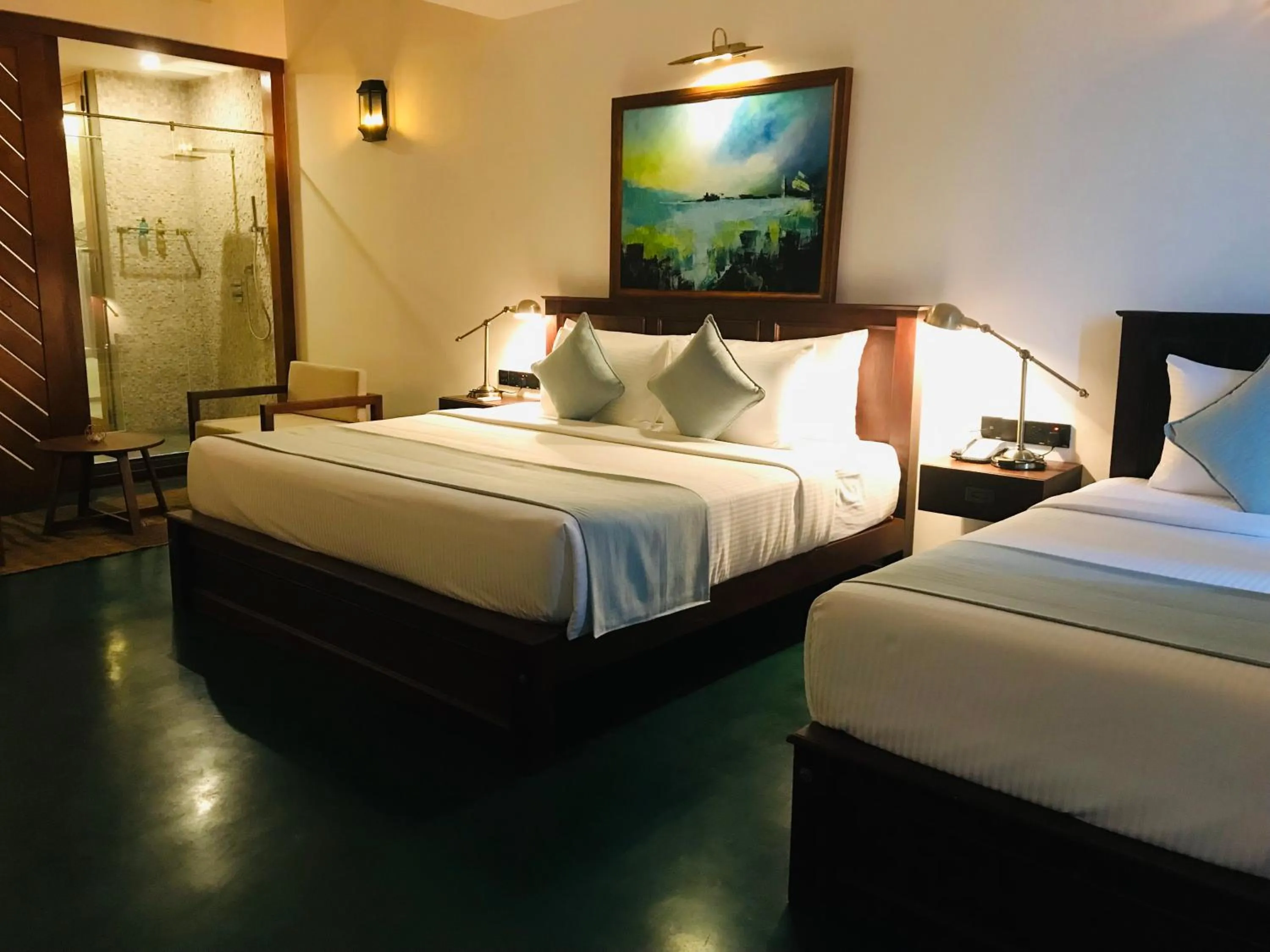 Bed in The Rockwall Boutique Hotel Bentota