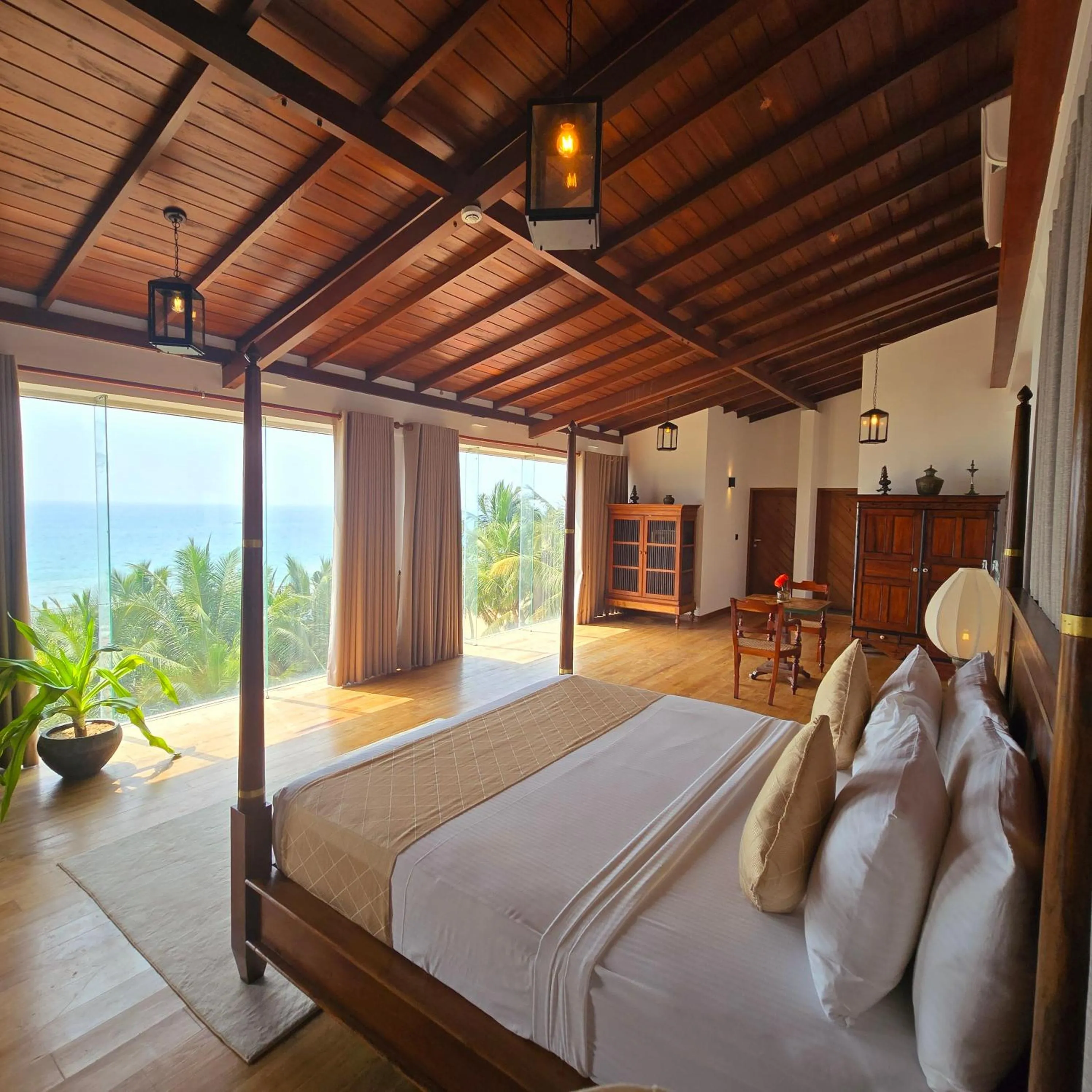 Bed in The Rockwall Boutique Hotel Bentota