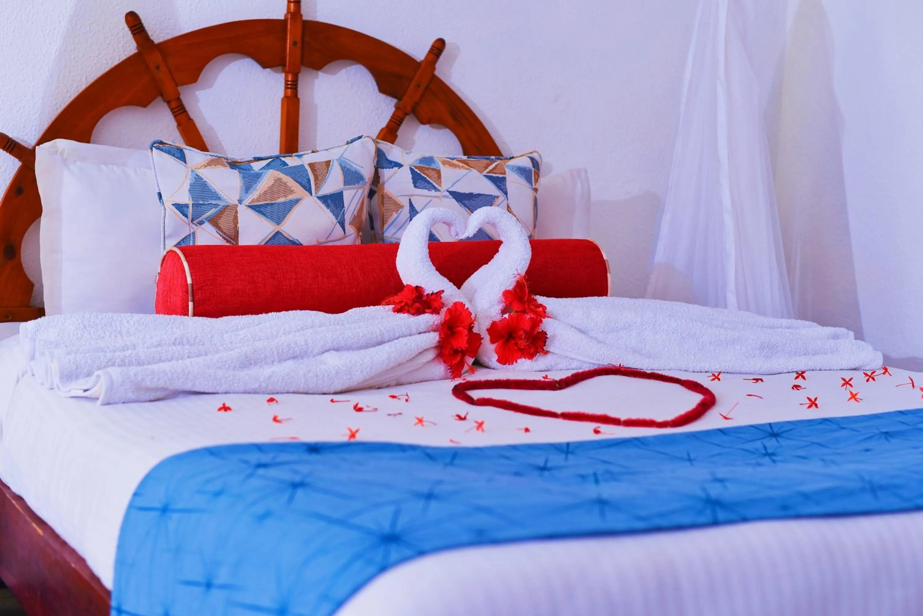 Bed in Plaza Beach Hotel