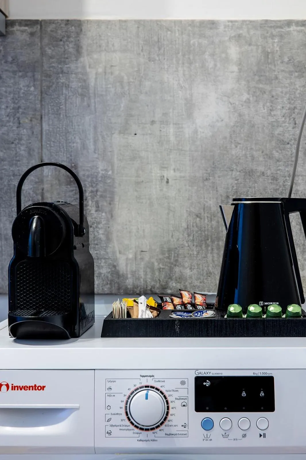 Coffee/tea facilities in Aris123 by Smart Cozy Suites - Apartments in the heart of Athens - 5 minutes from metro - Available 24hr