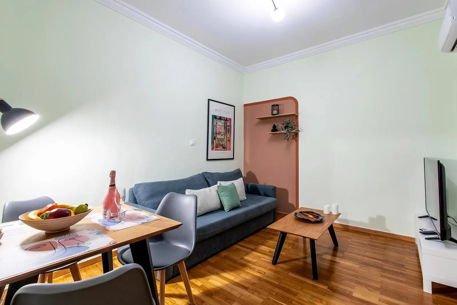 TV and multimedia in Aris123 by Smart Cozy Suites - Apartments in the heart of Athens - 5 minutes from metro - Available 24hr