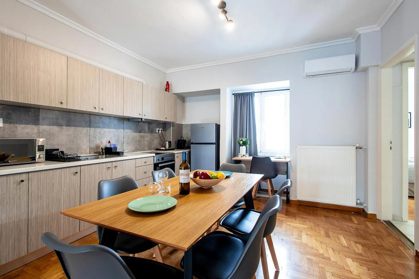 Kitchen or kitchenette in Aris123 by Smart Cozy Suites - Apartments in the heart of Athens - 5 minutes from metro - Available 24hr