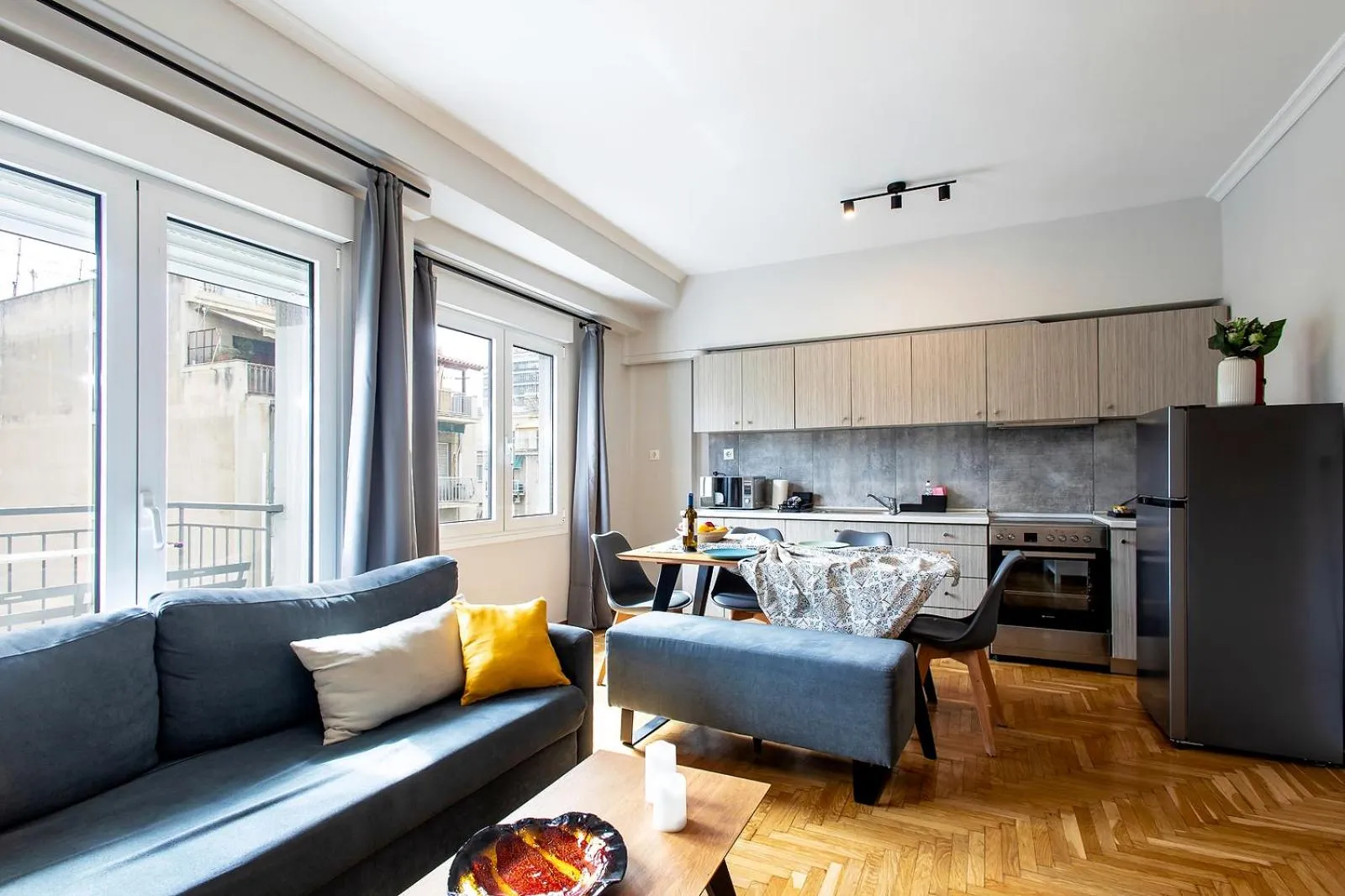 Kitchen or kitchenette in Aris123 by Smart Cozy Suites - Apartments in the heart of Athens - 5 minutes from metro - Available 24hr