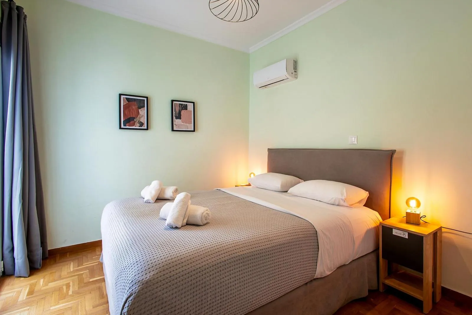 Bed in Aris123 by Smart Cozy Suites - Apartments in the heart of Athens - 5 minutes from metro - Available 24hr