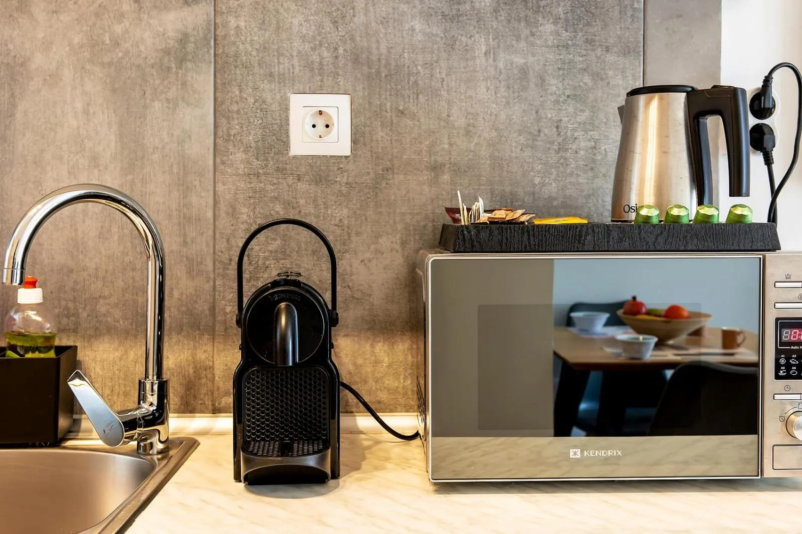 Coffee/tea facilities in Aris123 by Smart Cozy Suites - Apartments in the heart of Athens - 5 minutes from metro - Available 24hr