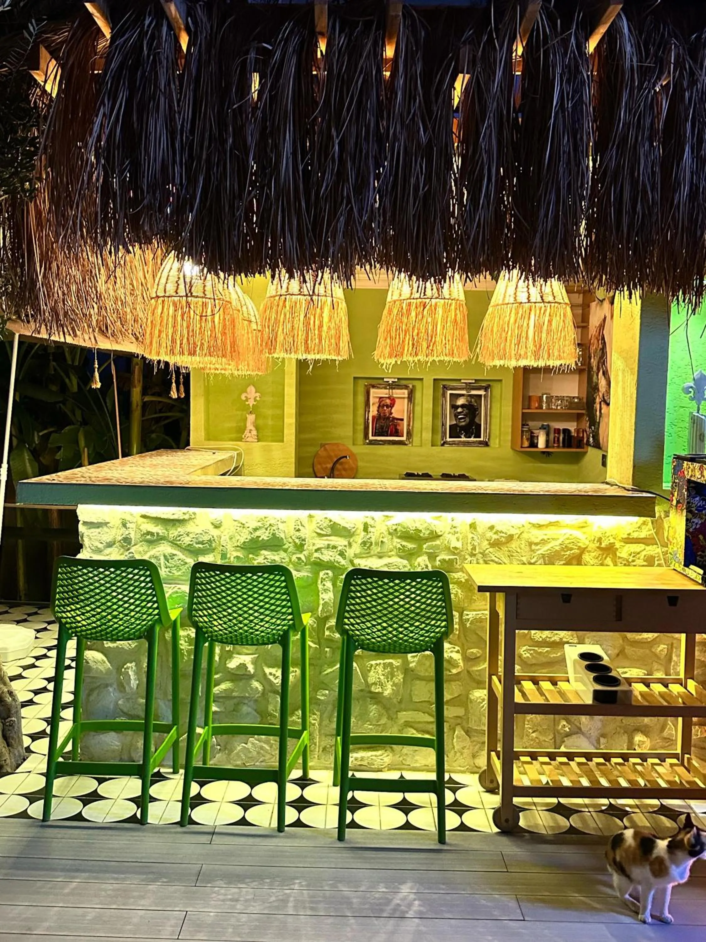 Dining area in Wolf Suites