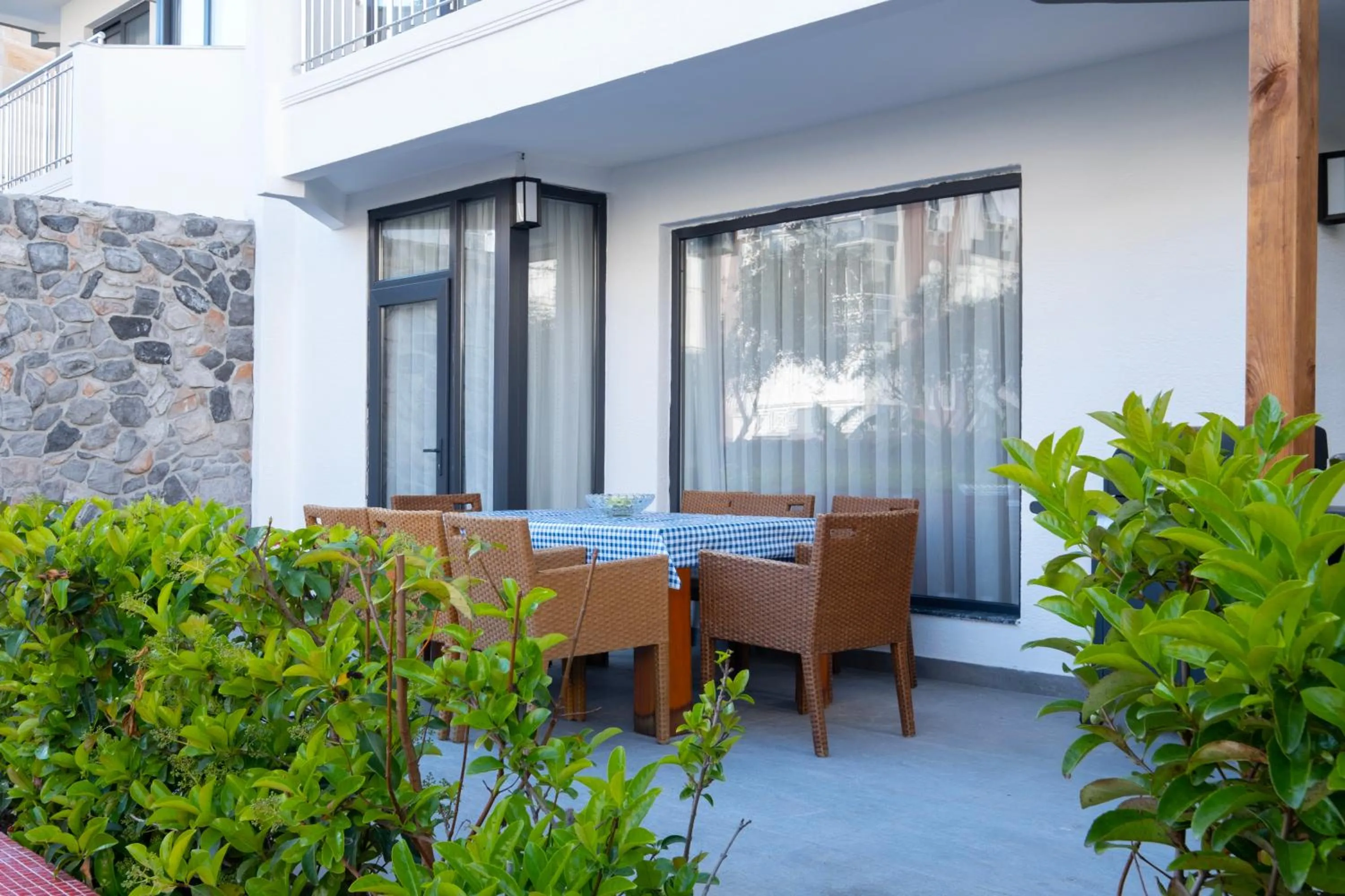 Patio in Wolf Suites