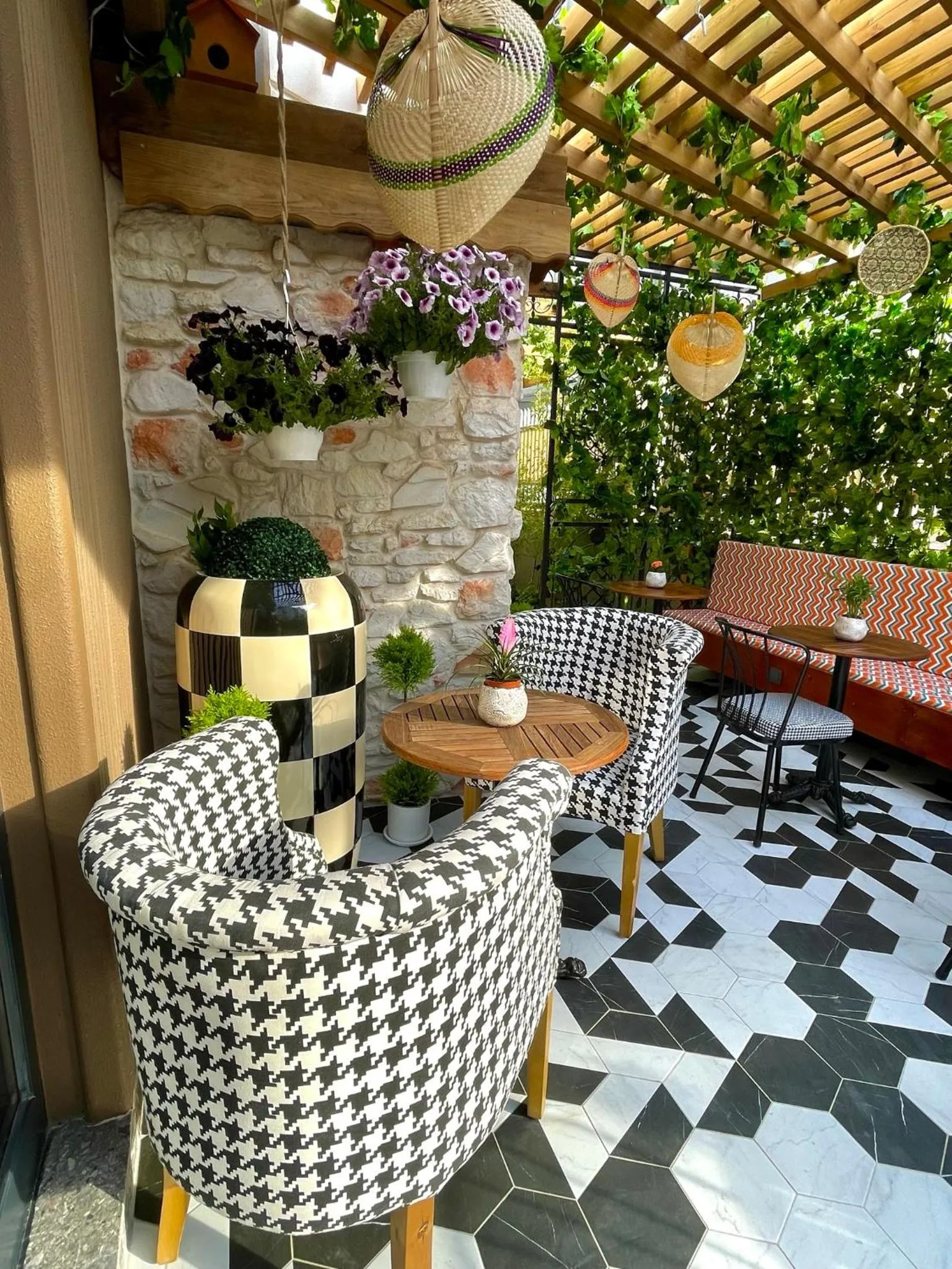 Patio in Wolf Suites