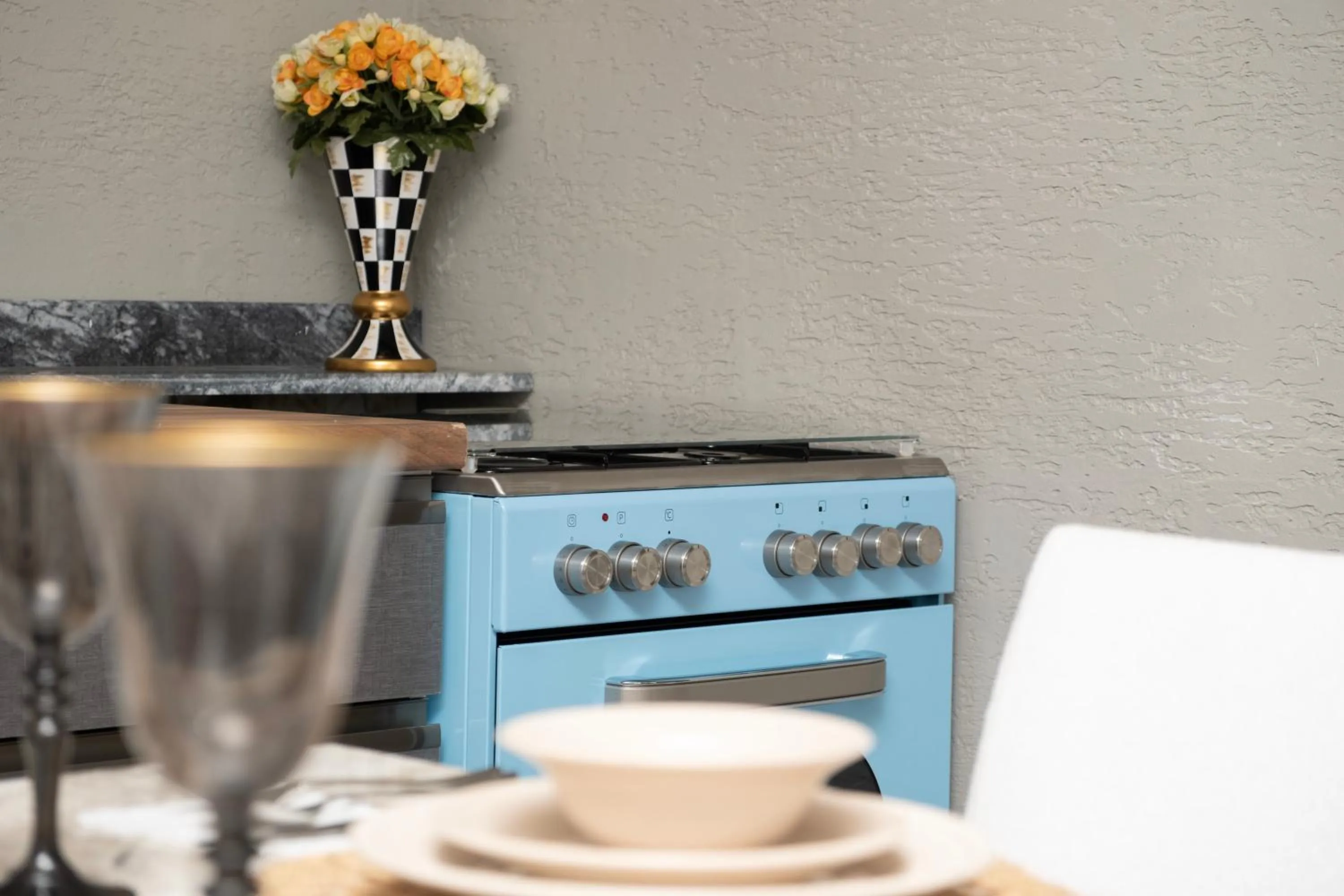 stove in Wolf Suites