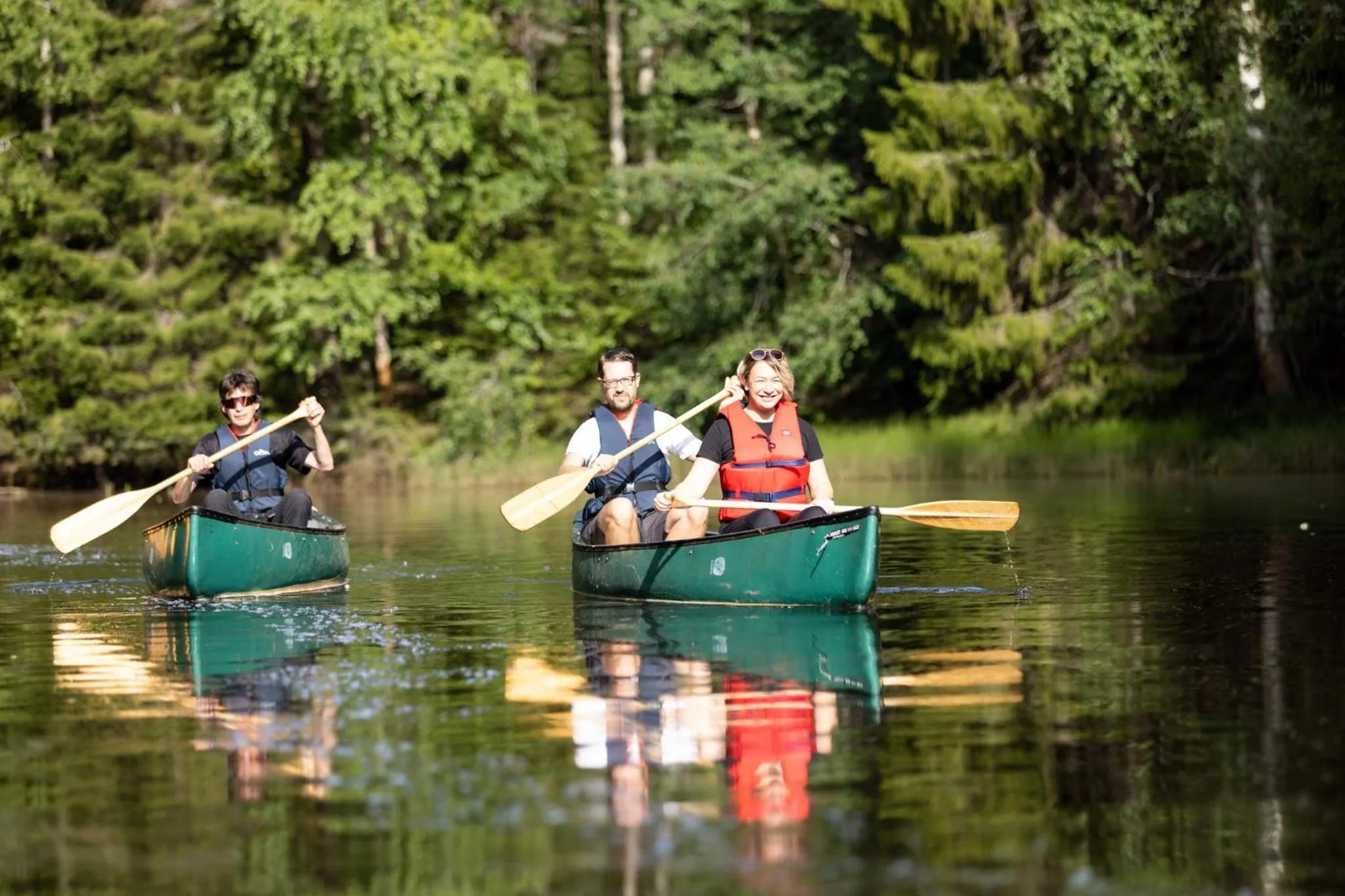 Canoeing in Kalajoen Marina Studio huoneisto