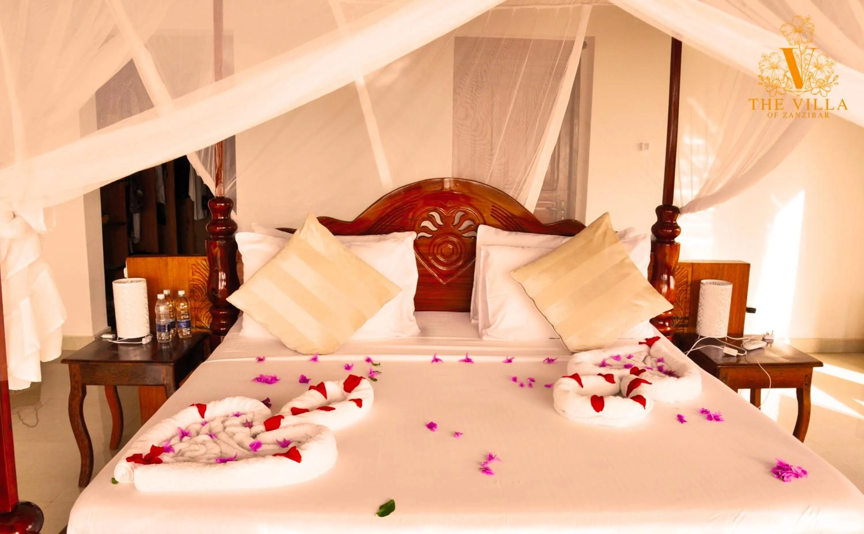 Bed in The Villa of Zanzibar