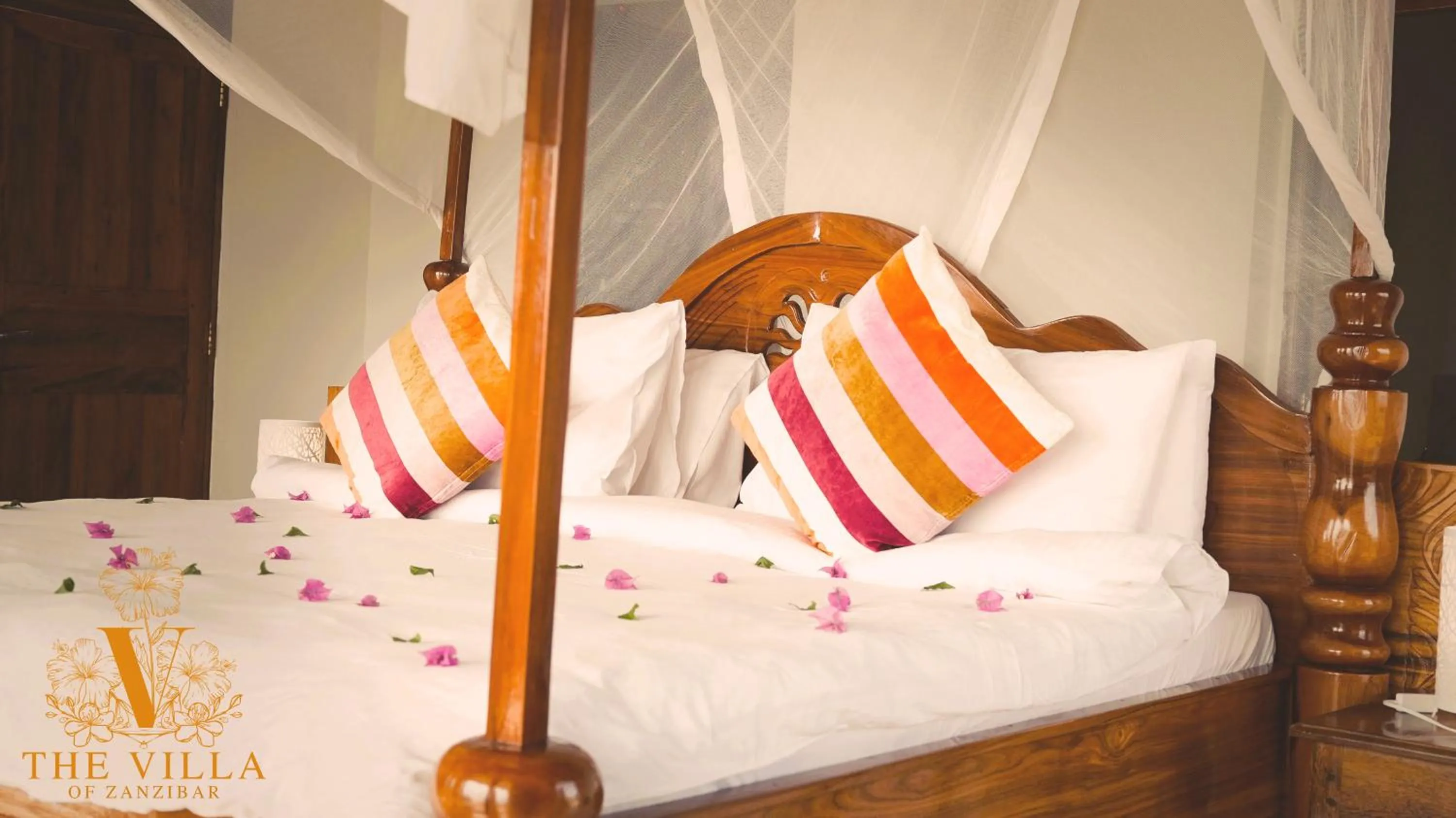 Bed in The Villa of Zanzibar