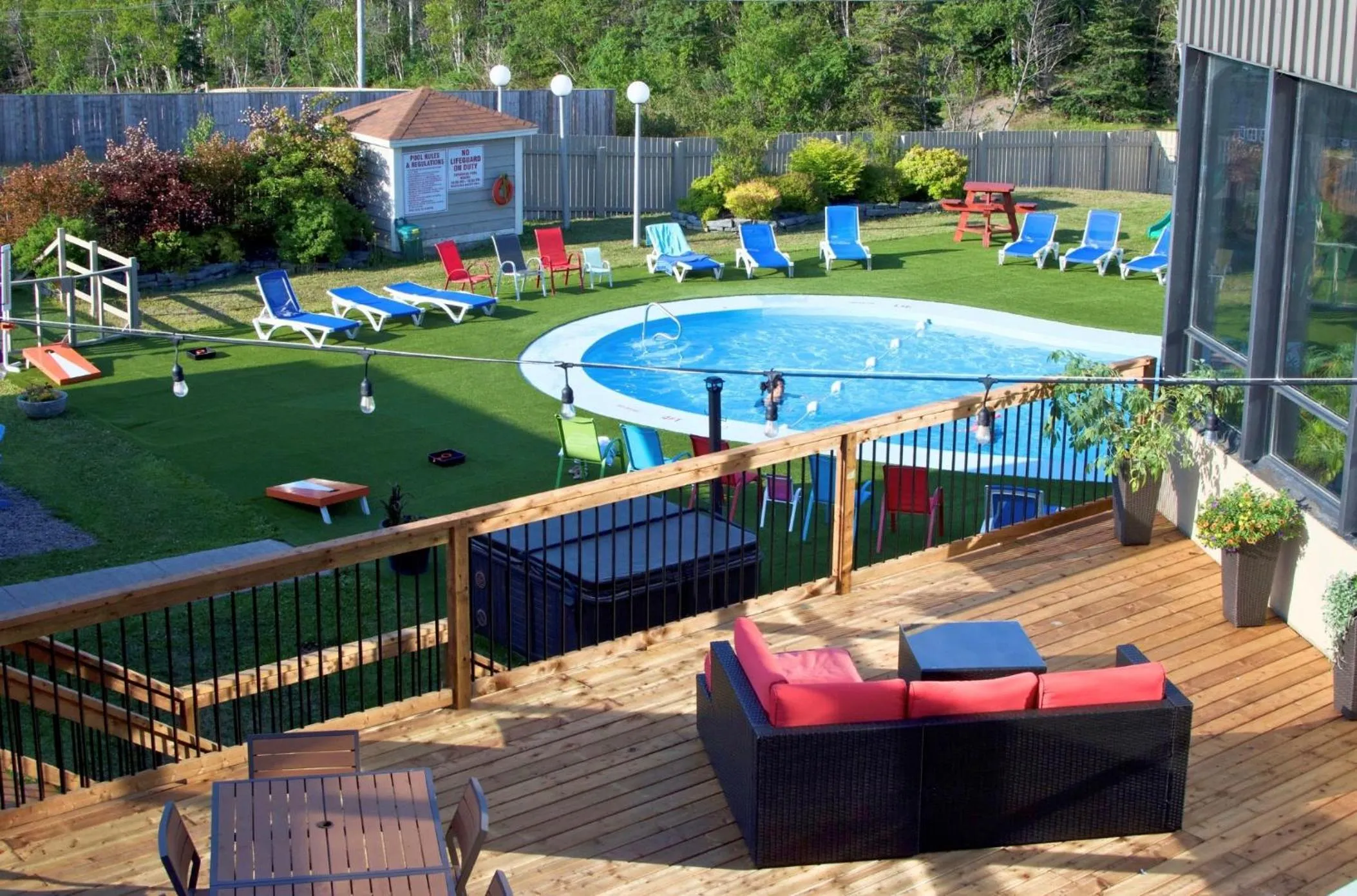 Patio in Clarenville Inn