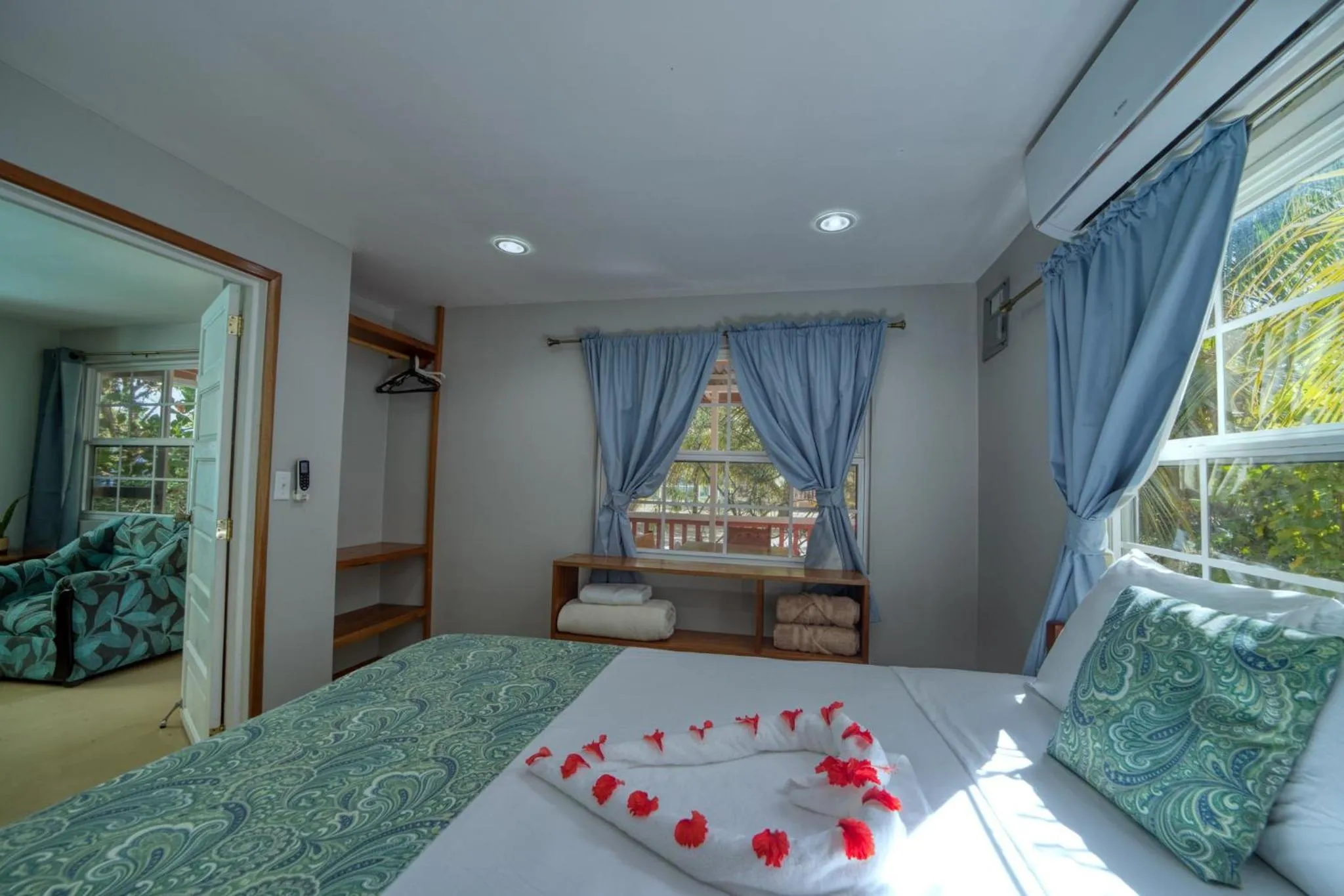 Bedroom, Bed in Placencia Villas