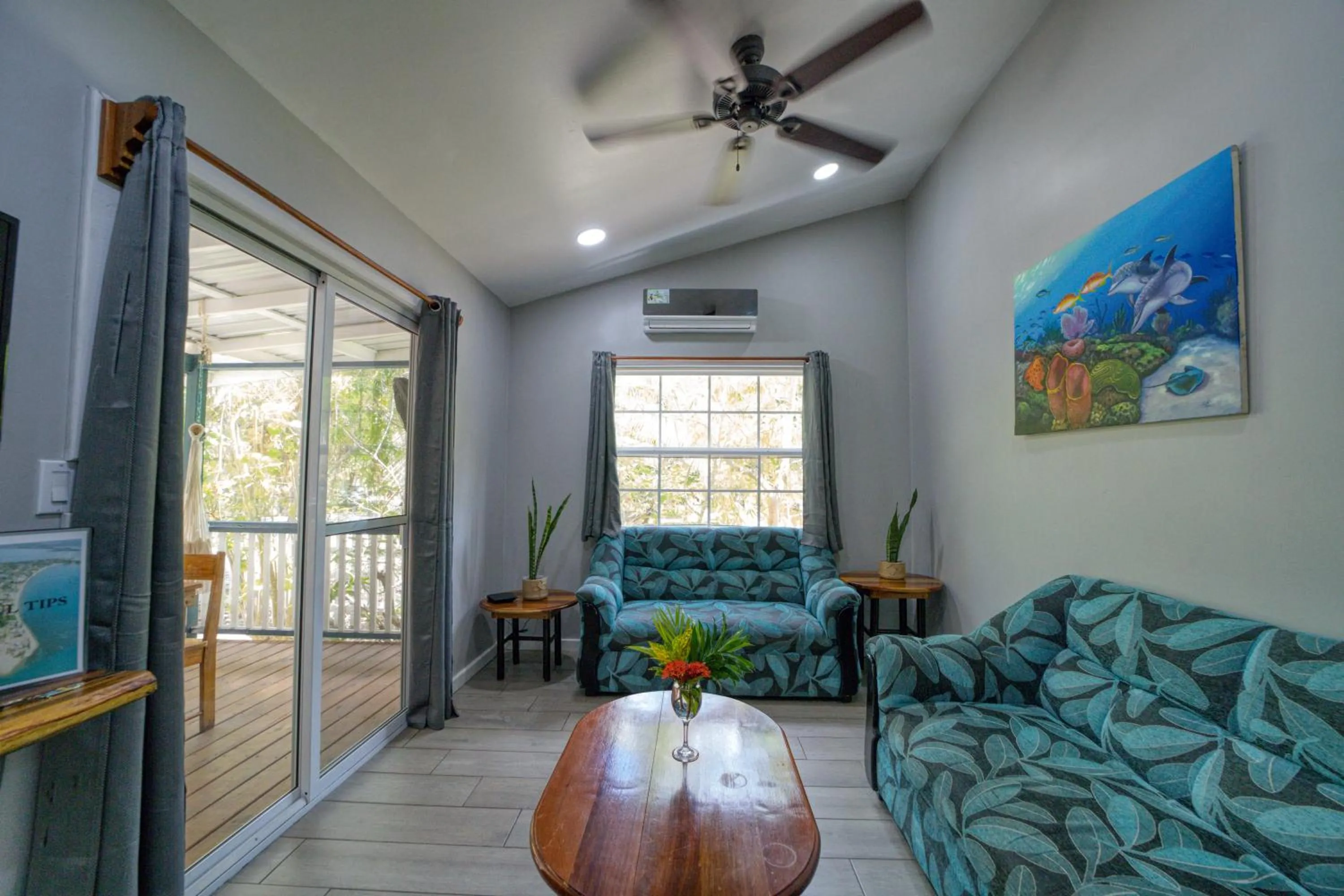 Living room in Placencia Villas
