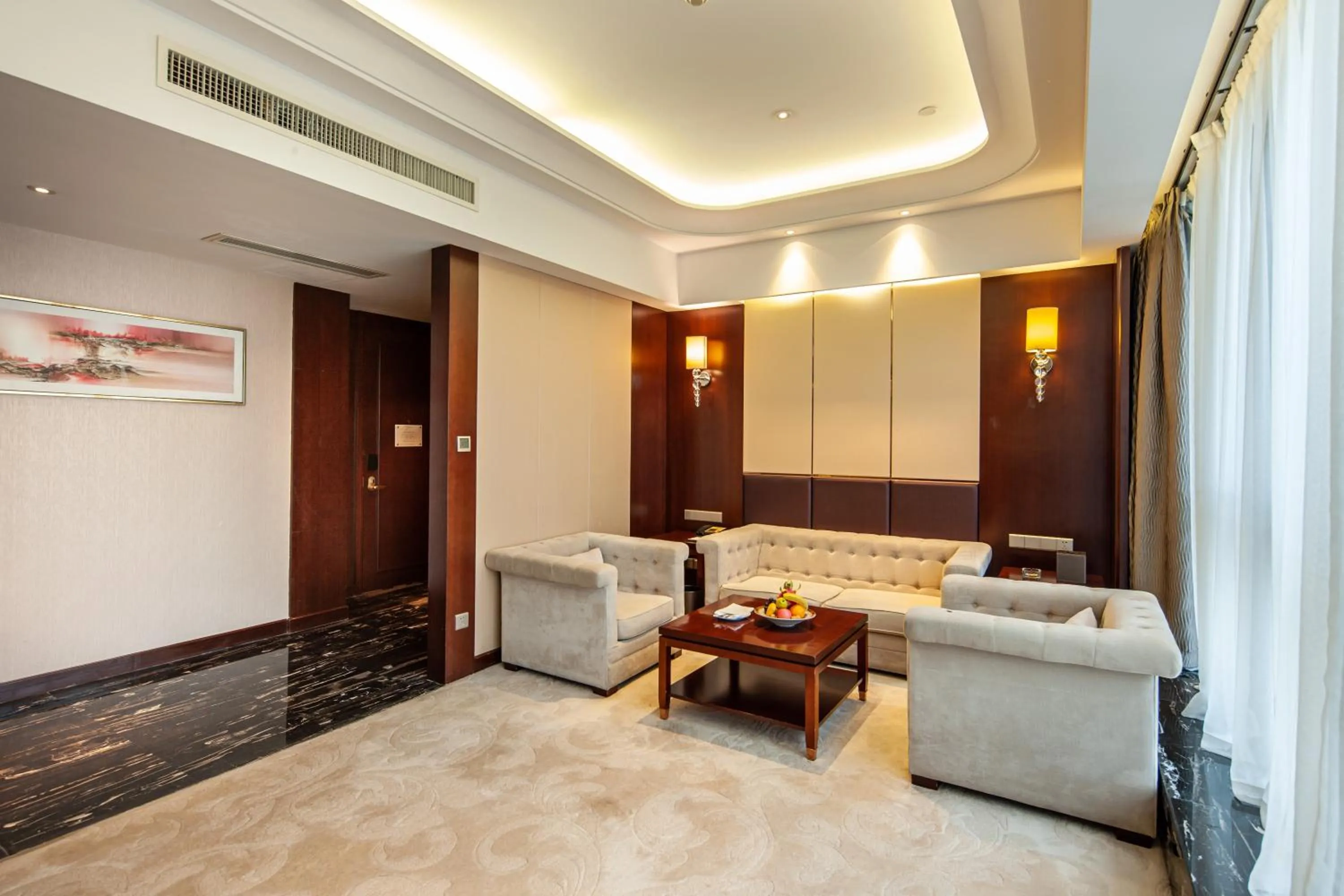 Living room in Wyndham Grand Plaza Royale Changsheng Jiangyin